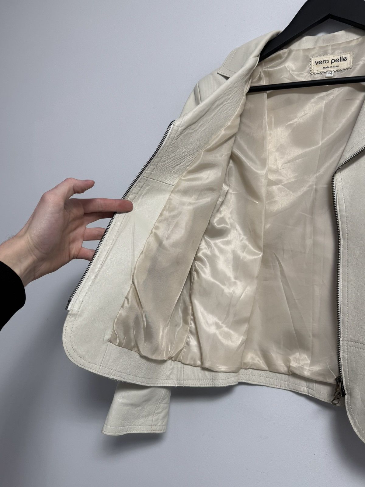 Vera Pelle Vintage Y2K Leather Vera Pelle Italy Motorcycle Jacket Size M / US 6-8 / IT 42-44 - 12 Thumbnail