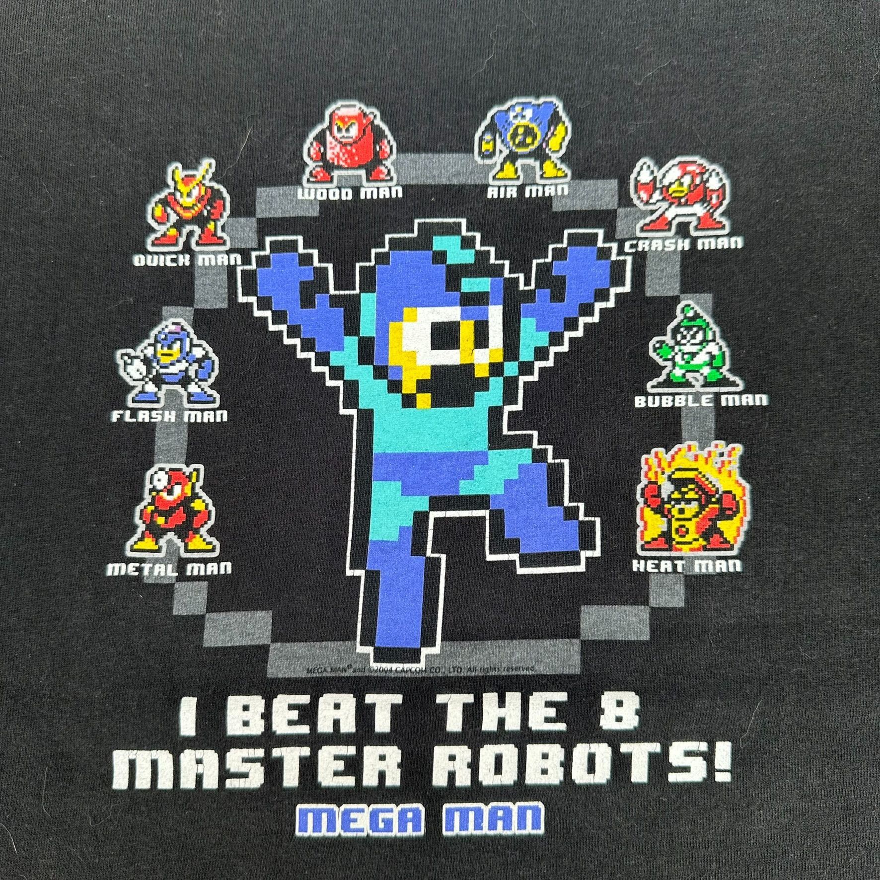 Vintage Vintage Y2K Megaman Master Robots T-Shirt Black XL 2004 Game Size US XL / EU 56 / 4 - 2 Thumbnail