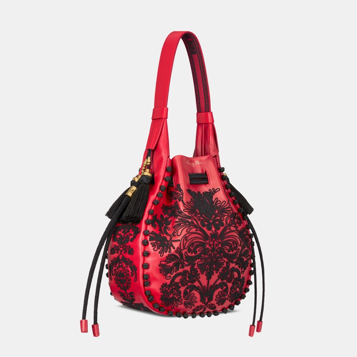 Dior o1bcso1str1124 Size: OS / Hobo Bucket Bag in Red/Black Size ONE SIZE - 1 Thumbnail