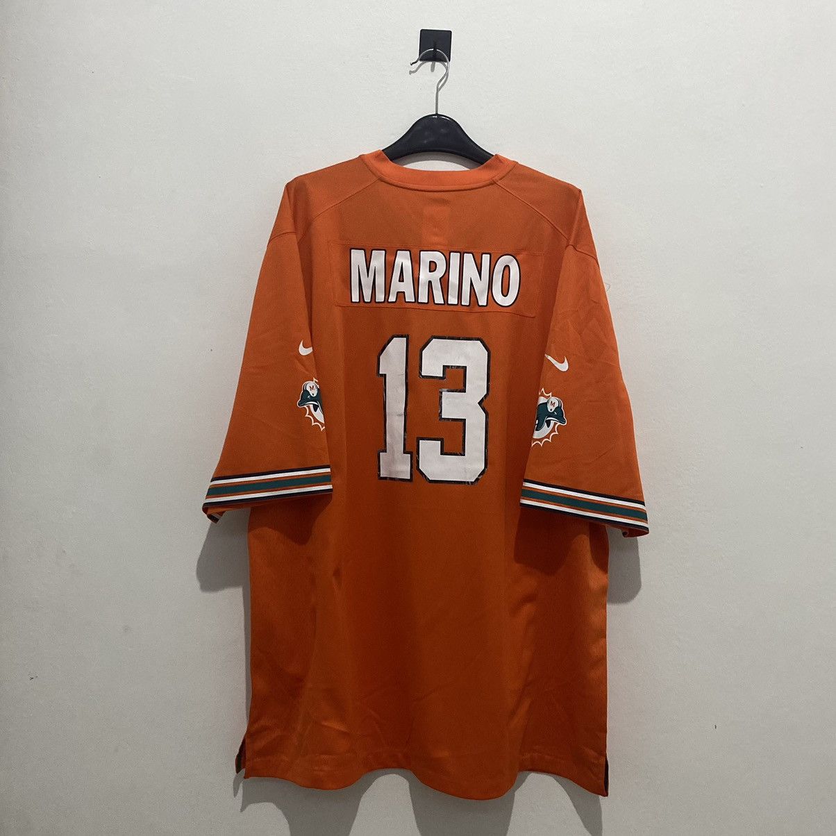 NFL Vintage Nike Miami Dolphins NFL Orange Jersey XXL Size US XL / EU 56 / 4 - 2 Thumbnail