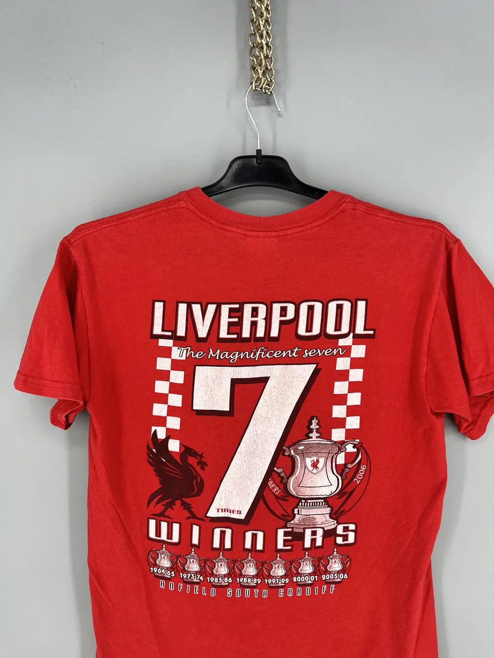 Vintage Vintage Football TShirt Champions League Liverpool Hammers Size US S / EU 44-46 / 1 - 9 Thumbnail