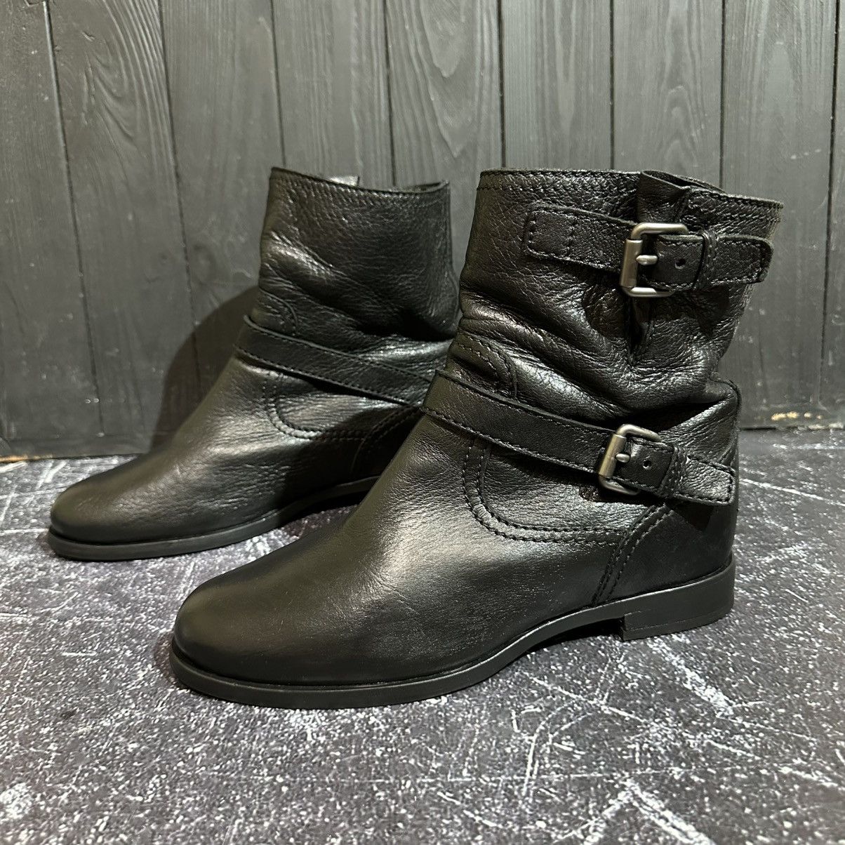 Prada PRADA Women’s Leather Black Biker Boots Size 39.5 Size US 9.5 / IT 39.5 - 4 Thumbnail