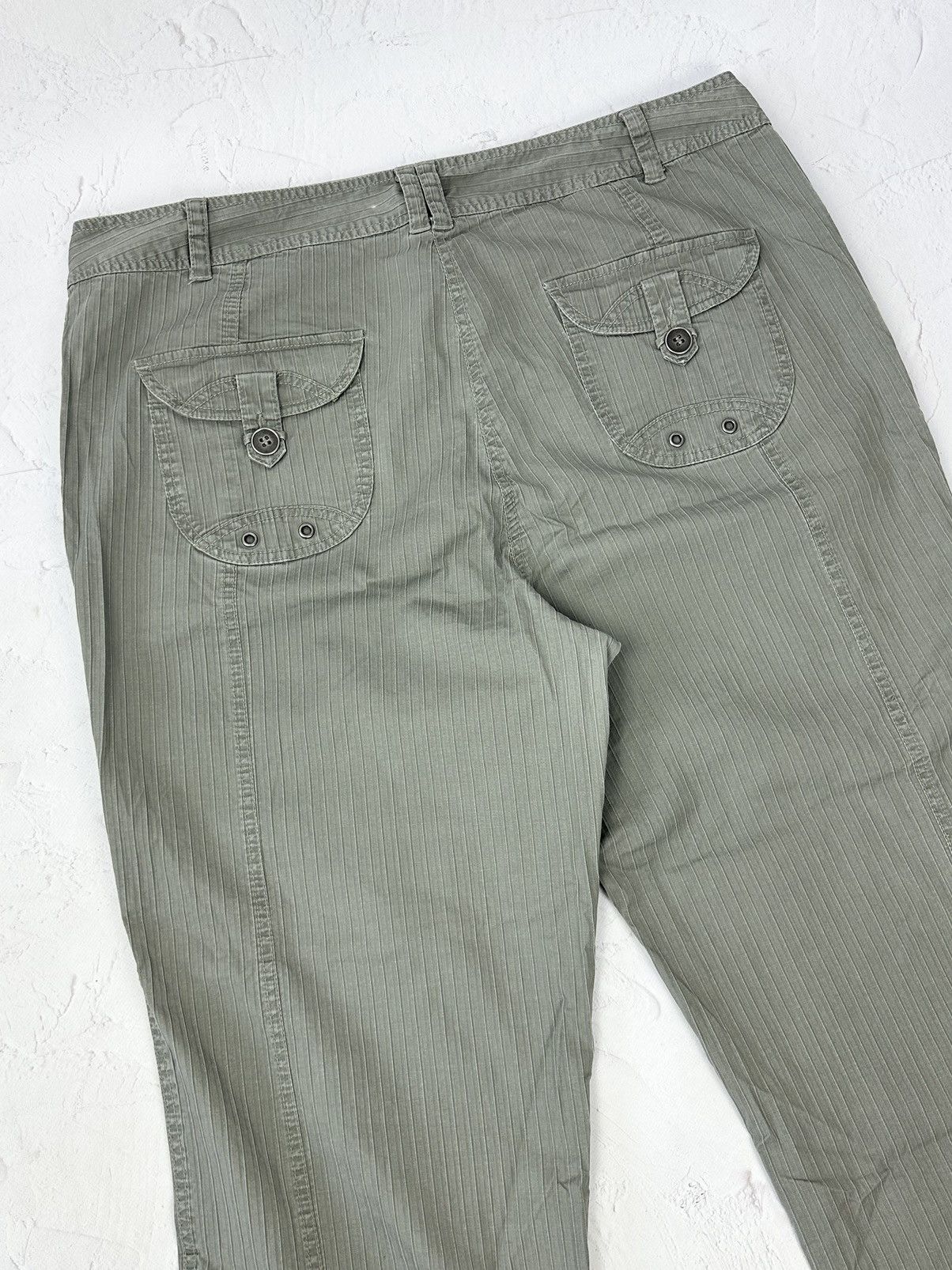 Japanese Brand × Vintage Vintage Stripped Grey Loose Pants Size US 36 / EU 52 - 8 Thumbnail