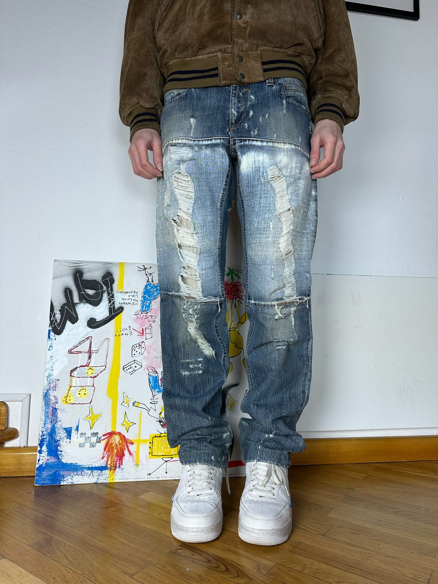 Dolce & Gabbana Vintage Dolce Gabbana Jeans Distressed Denim Size US 31 - 5 Thumbnail