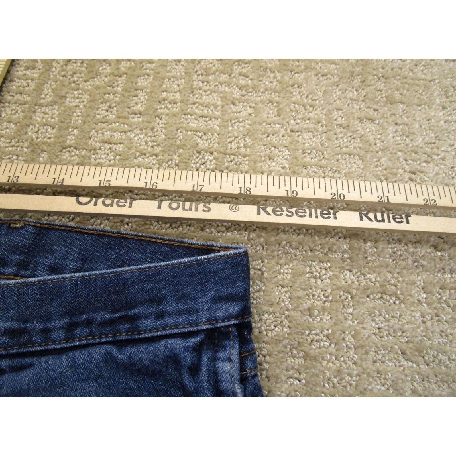Wrangler Wrangler Jeans Men 36x32 Dark Wash Cowboy Cut Original Fit Western Pants Dark Wrangler Logo 5-Pocket Denim Jeans Mens Regular Fit Blue Size US 36 / EU 52 - 5 Thumbnail