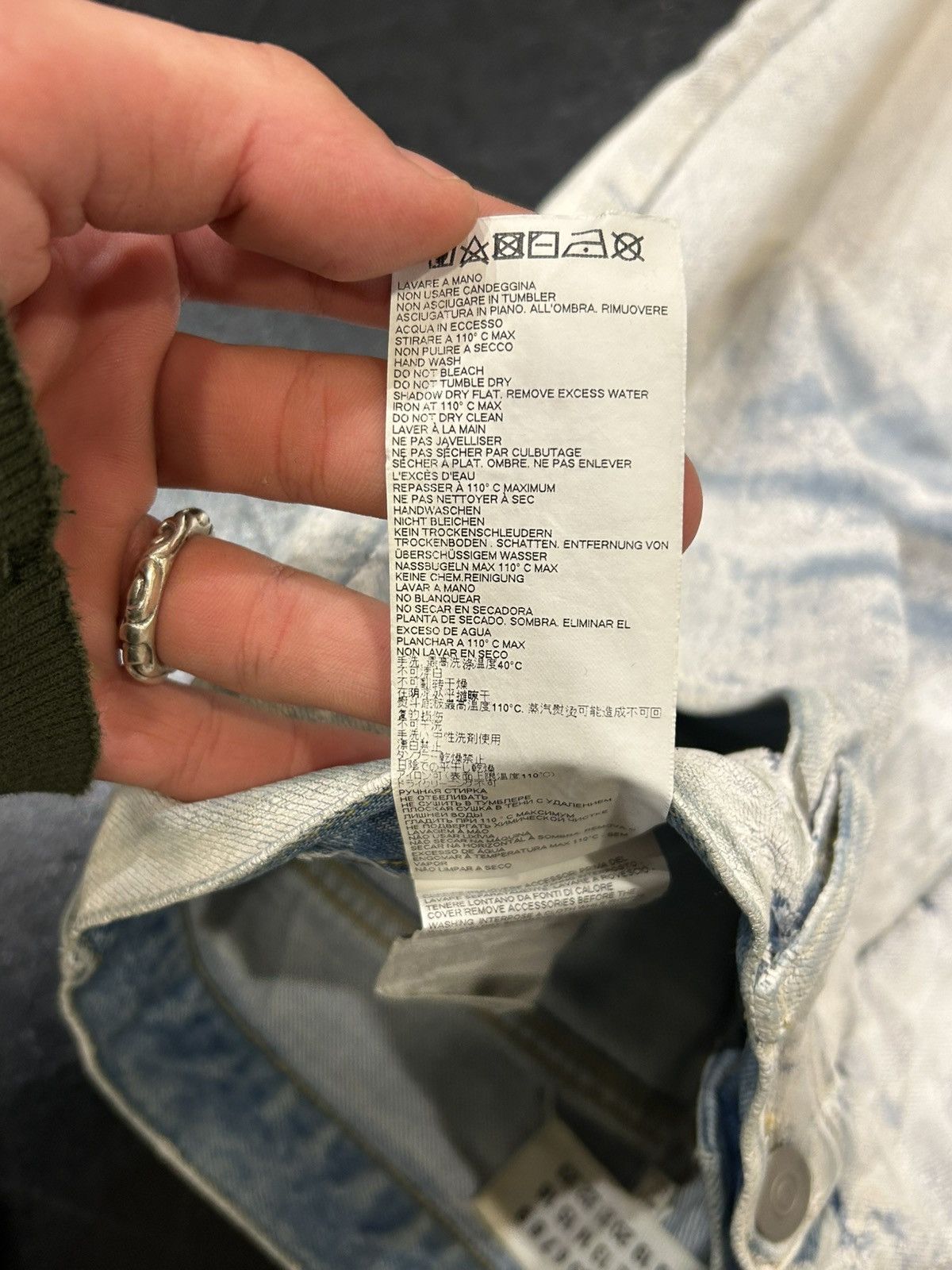 Maison Margiela Maison Margiela Paint Crackle Denim Size US 32 / EU 48 - 5 Thumbnail