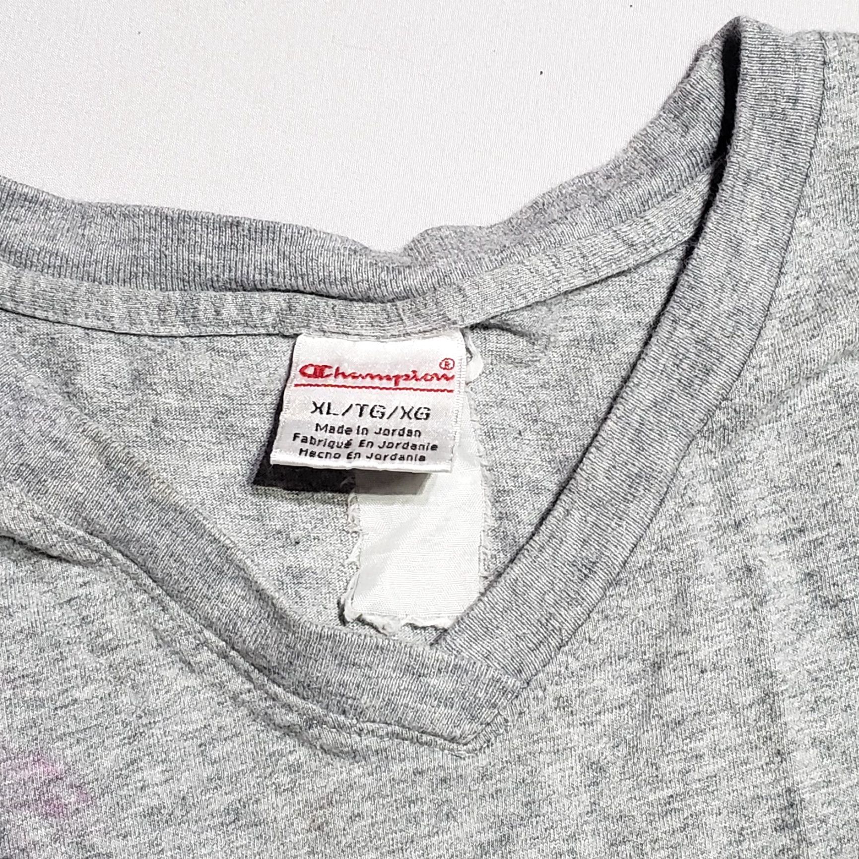 Champion Champion Solid Gray Tee T-Shirt Short Sleeve Crew Neck Adult Women's Size XL Size XL / US 12-14 / IT 48-50 - 3 Thumbnail