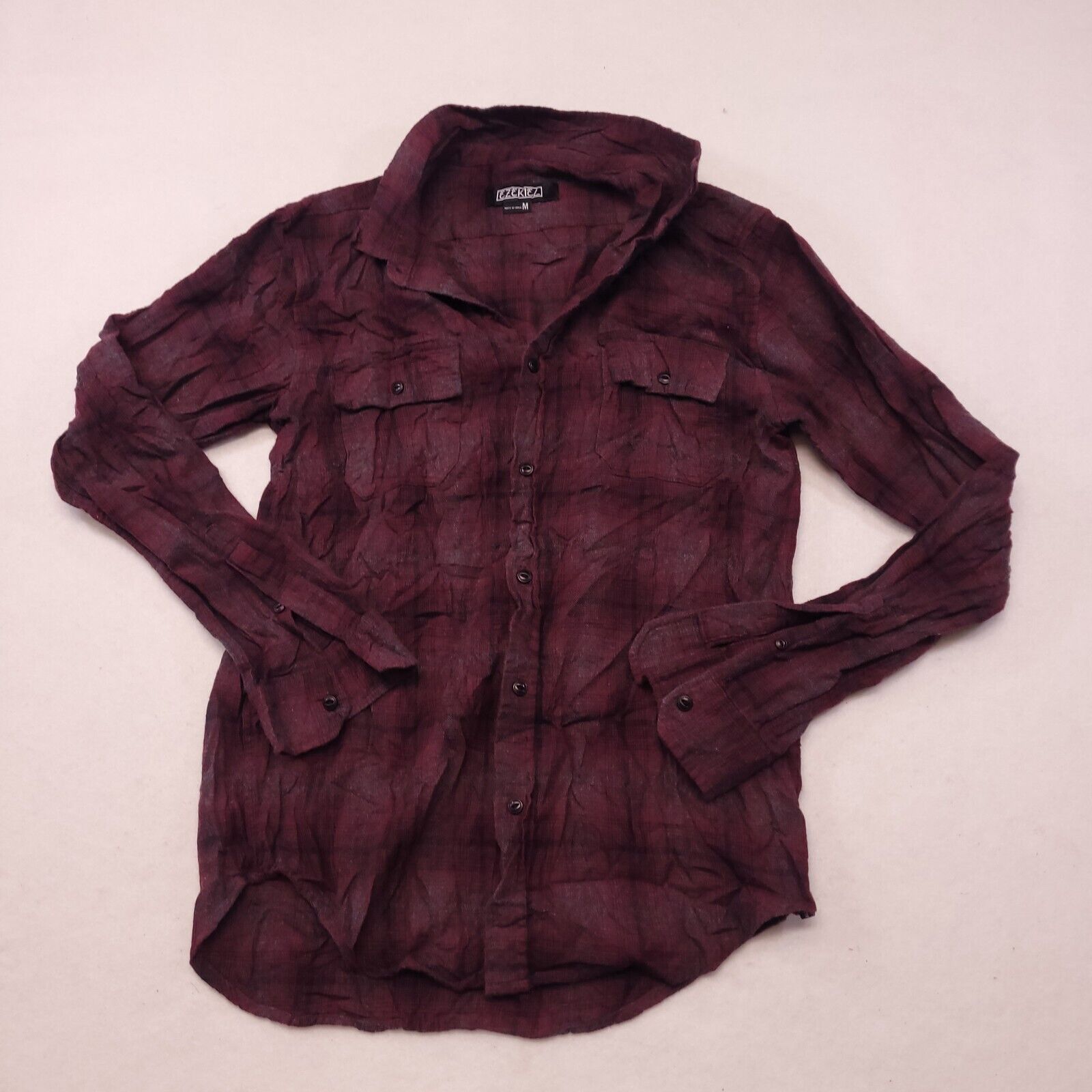 Ezekiel Ezekiel Tartan Flannel Button Up Shirt Womens Size M Red Size M / US 6-8 / IT 42-44 - 2 Thumbnail