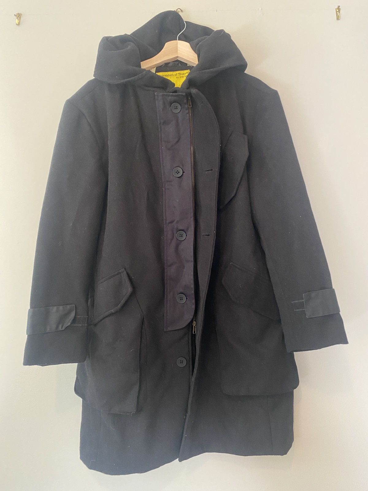 Descendant of Thieves Descendant of Thieves Black Hooded Parka Size US S / EU 44-46 / 1 - 2 Thumbnail
