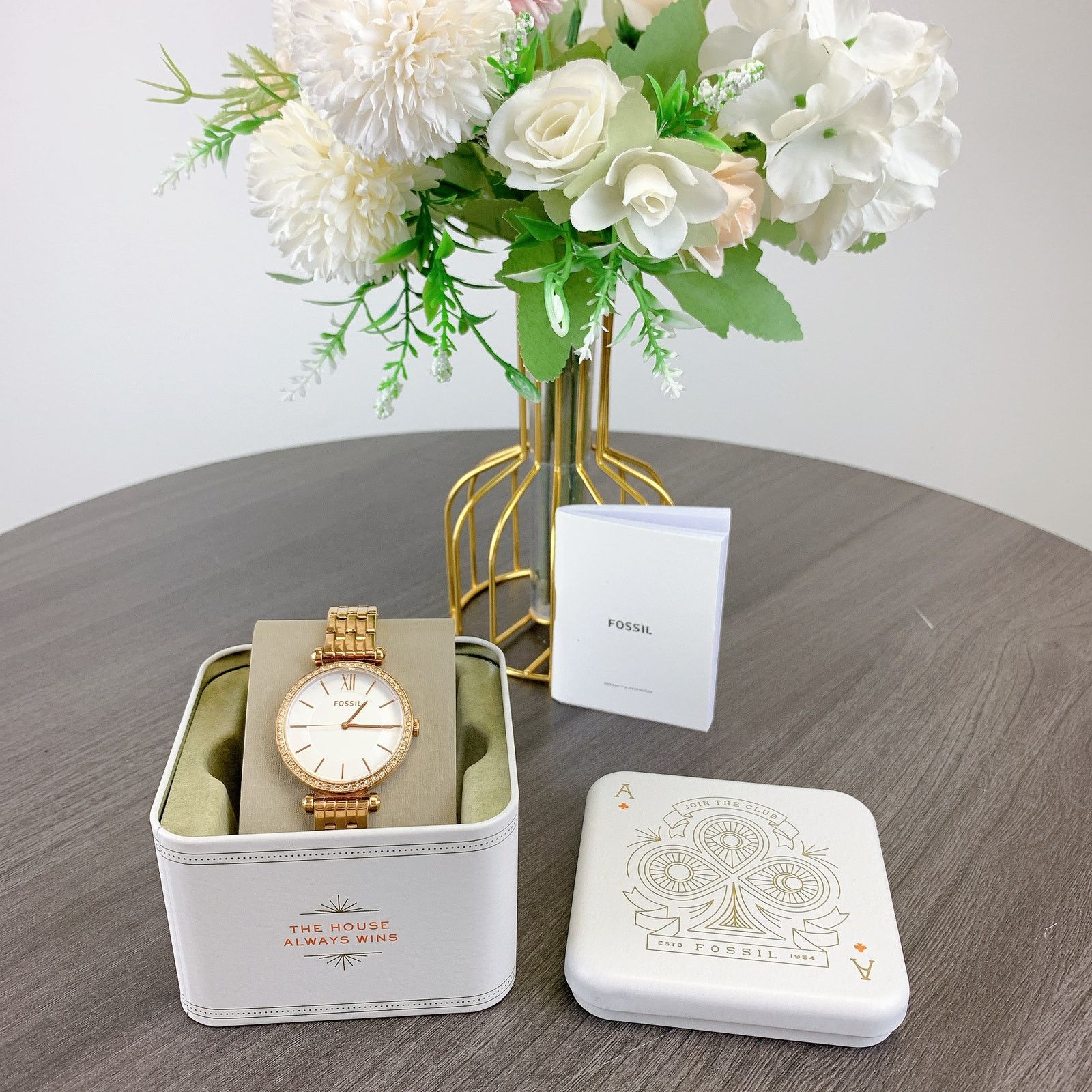 Fossil Fossil BQ3497 Tillie Three-Hand Rose Gold Stainless Watch Size ONE SIZE - 3 Thumbnail