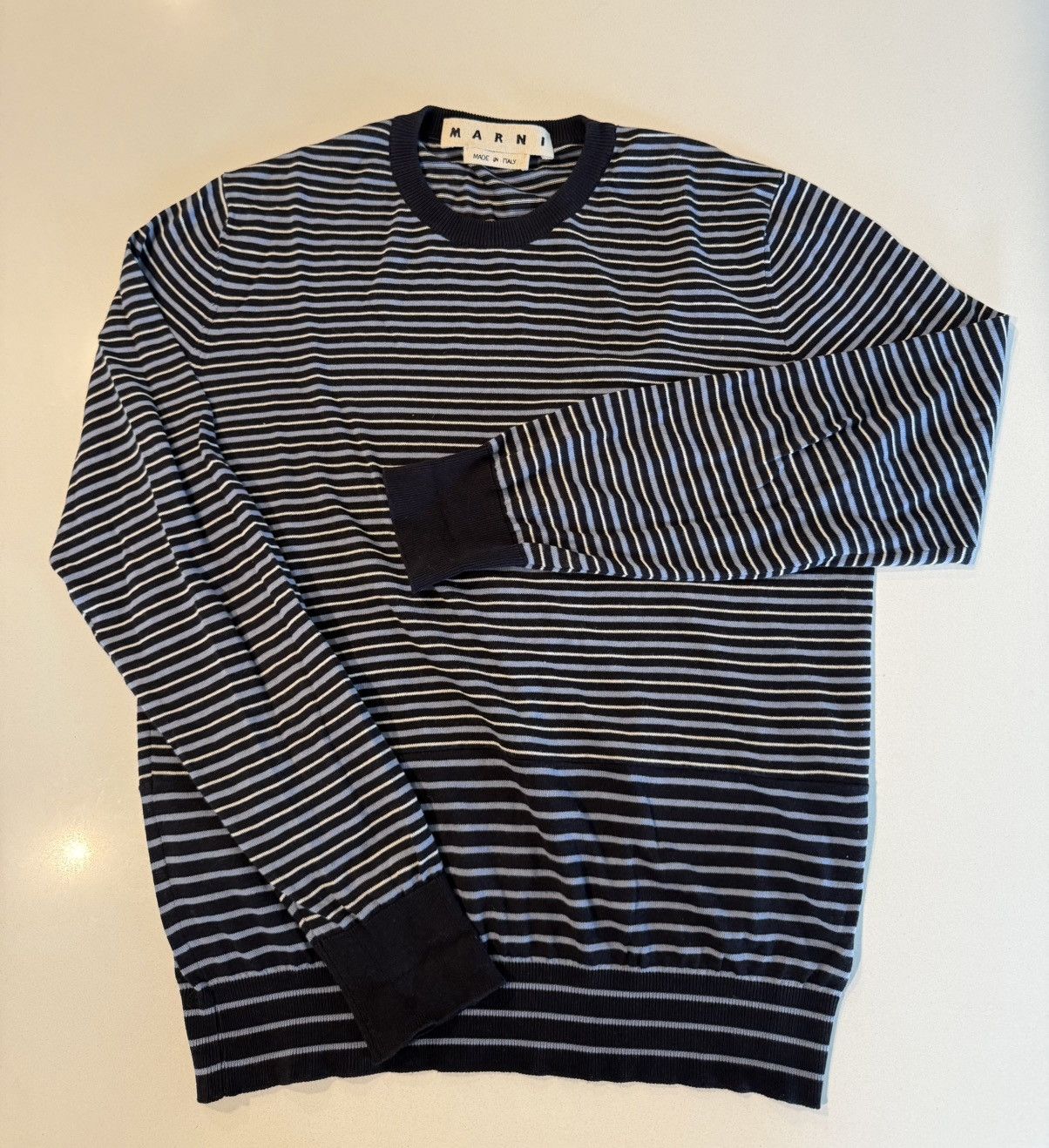 Marni Marni Striped Crew Neck Sweater Size US S / EU 44-46 / 1 - 4 Thumbnail