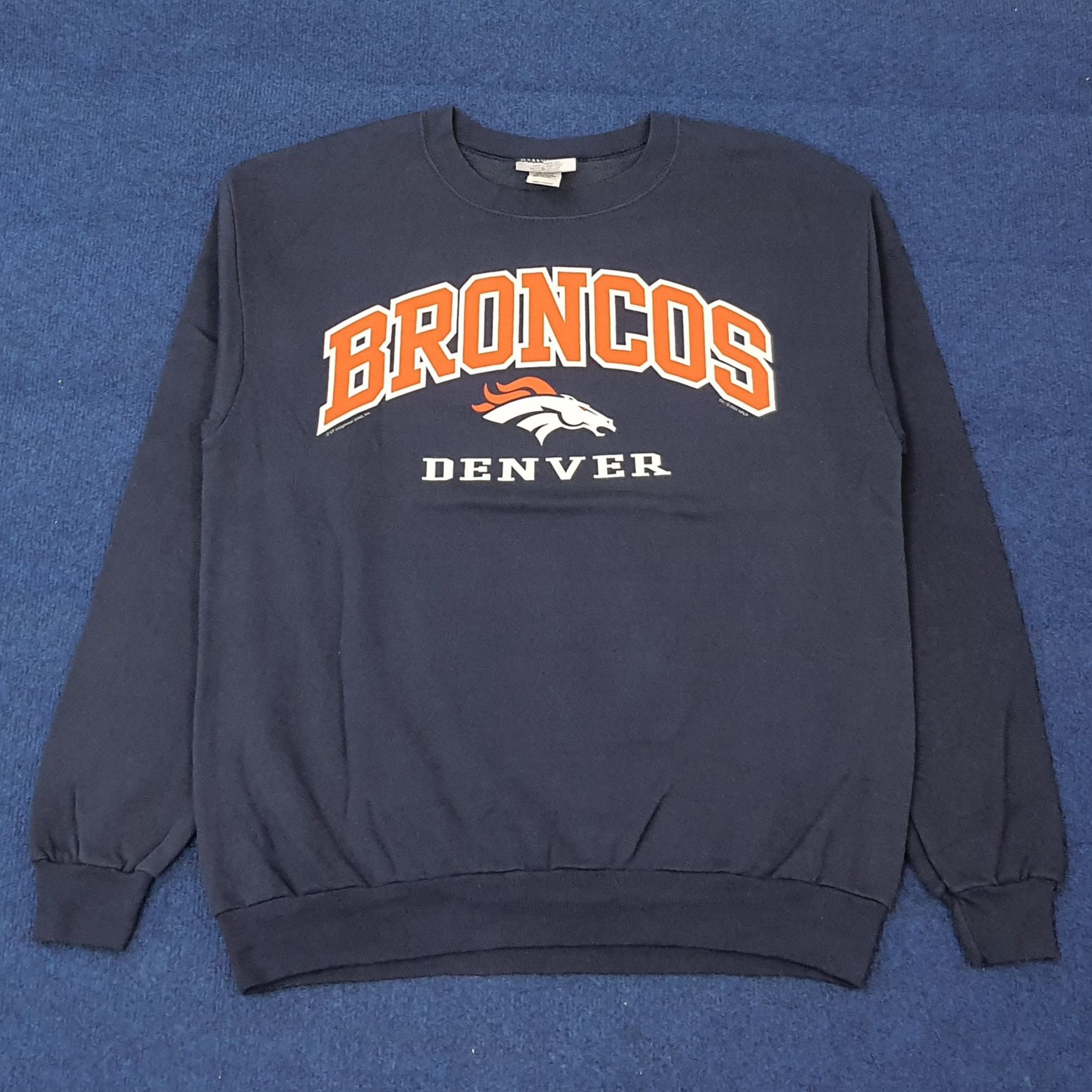 NFL Vintage Denver Broncos Football Team Sweatshirt C253N8 Size US L / EU 52-54 / 3 - 1 Thumbnail