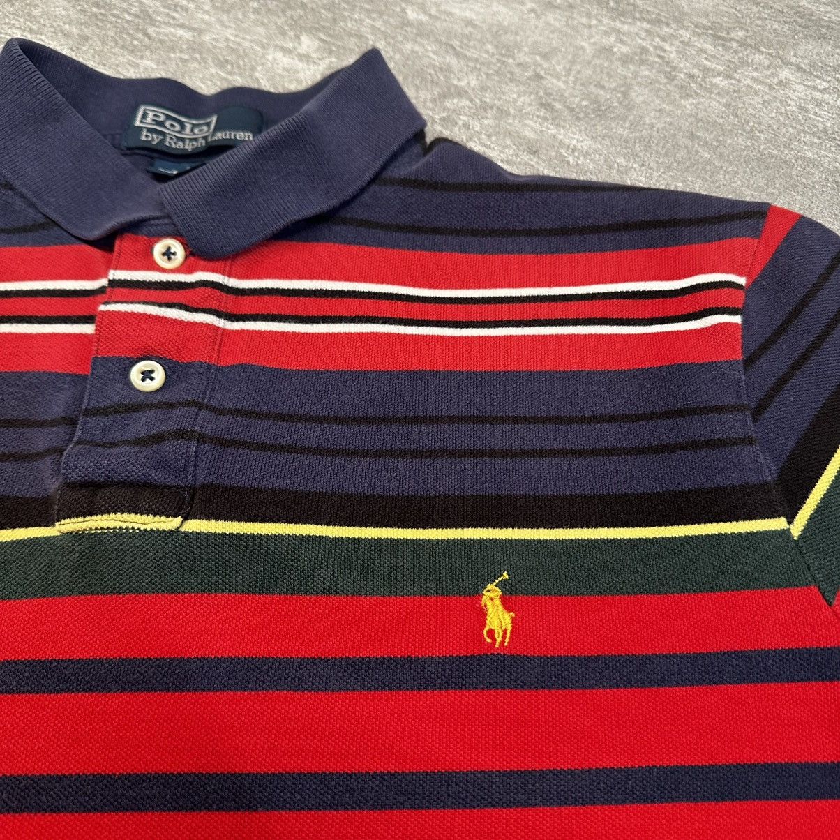 Polo Ralph Lauren Vintage 90s Polo Ralph Lauren Striped Polo Shirt Adult Large Size US L / EU 52-54 / 3 - 2 Thumbnail