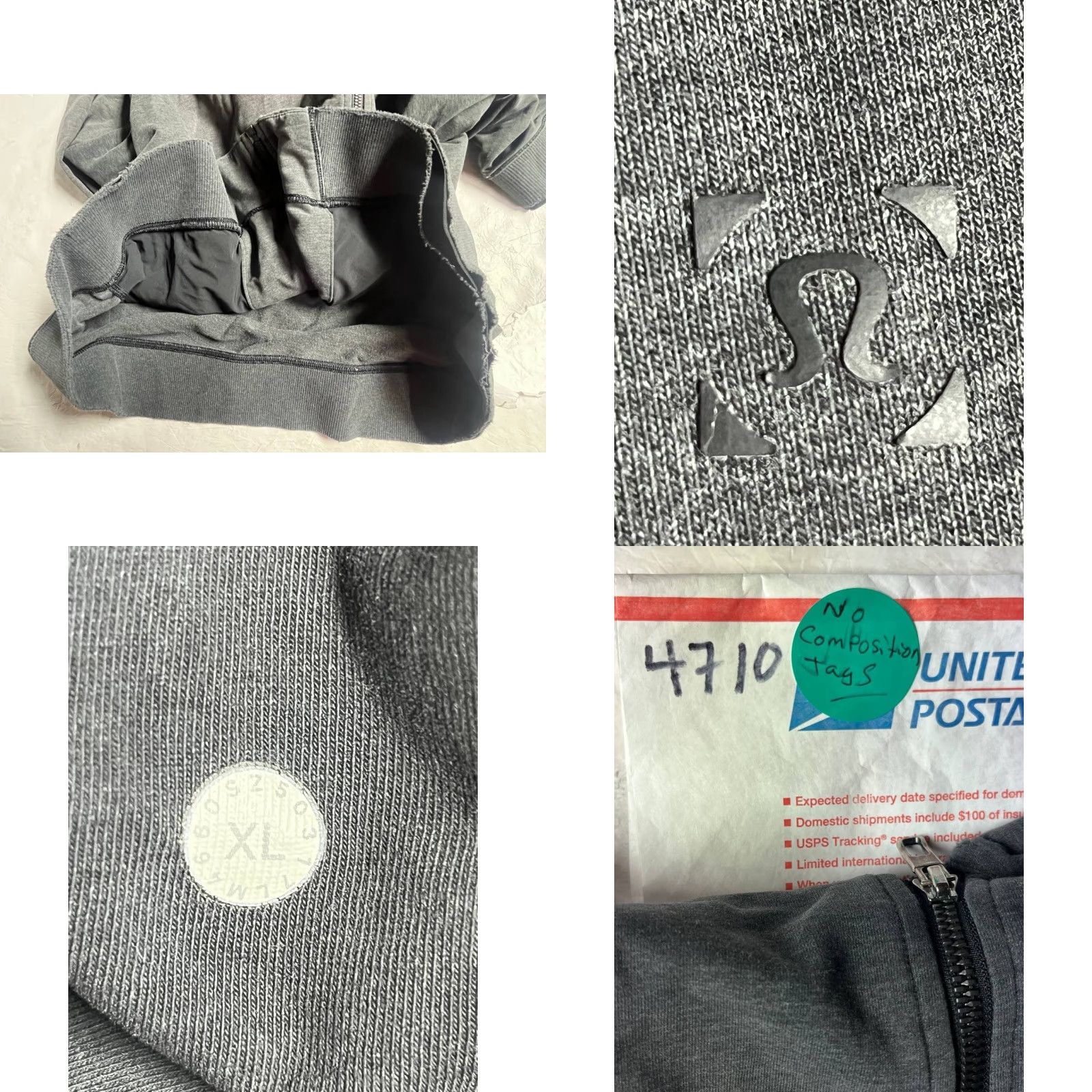 Lululemon Lululemon Cross Cut Hoodie Men XL Light Grey Distressed See Pics Zip Full Zip Size US XL / EU 56 / 4 - 11 Thumbnail