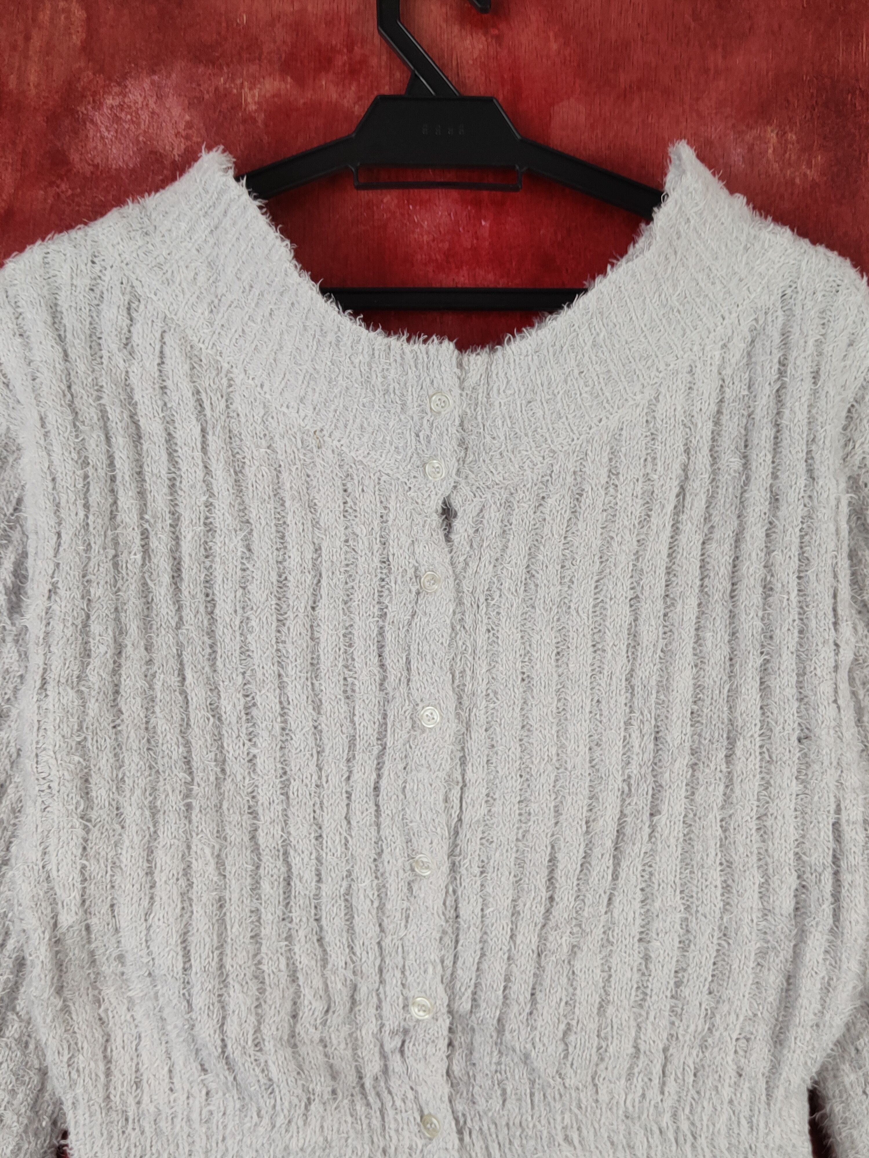Homespun Knitwear As know as Purple Shag Shaggy Fur Mohair Knitwear #S1901 Size XS / US 0-2 / IT 36-38 - 2 Thumbnail
