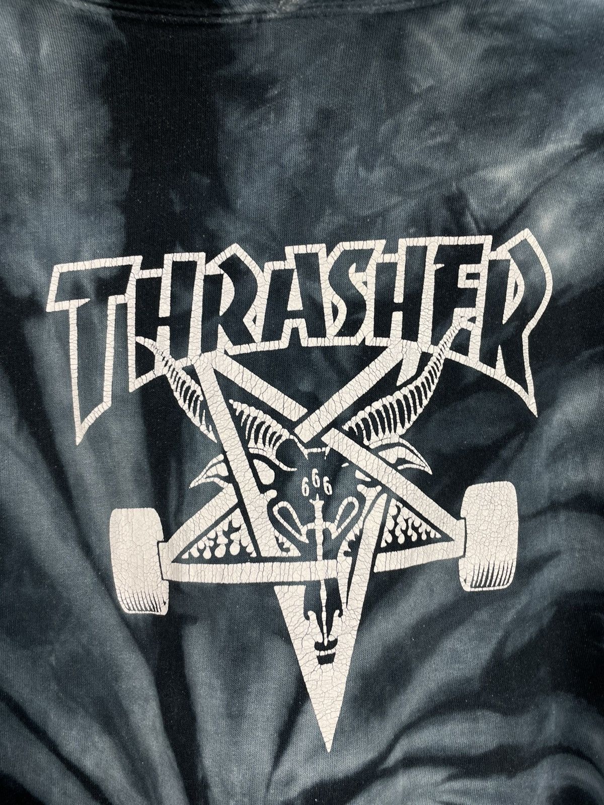 Thrasher Thrasher x Tie Dye clothing co hoodie distress Size US XL / EU 56 / 4 - 4 Thumbnail