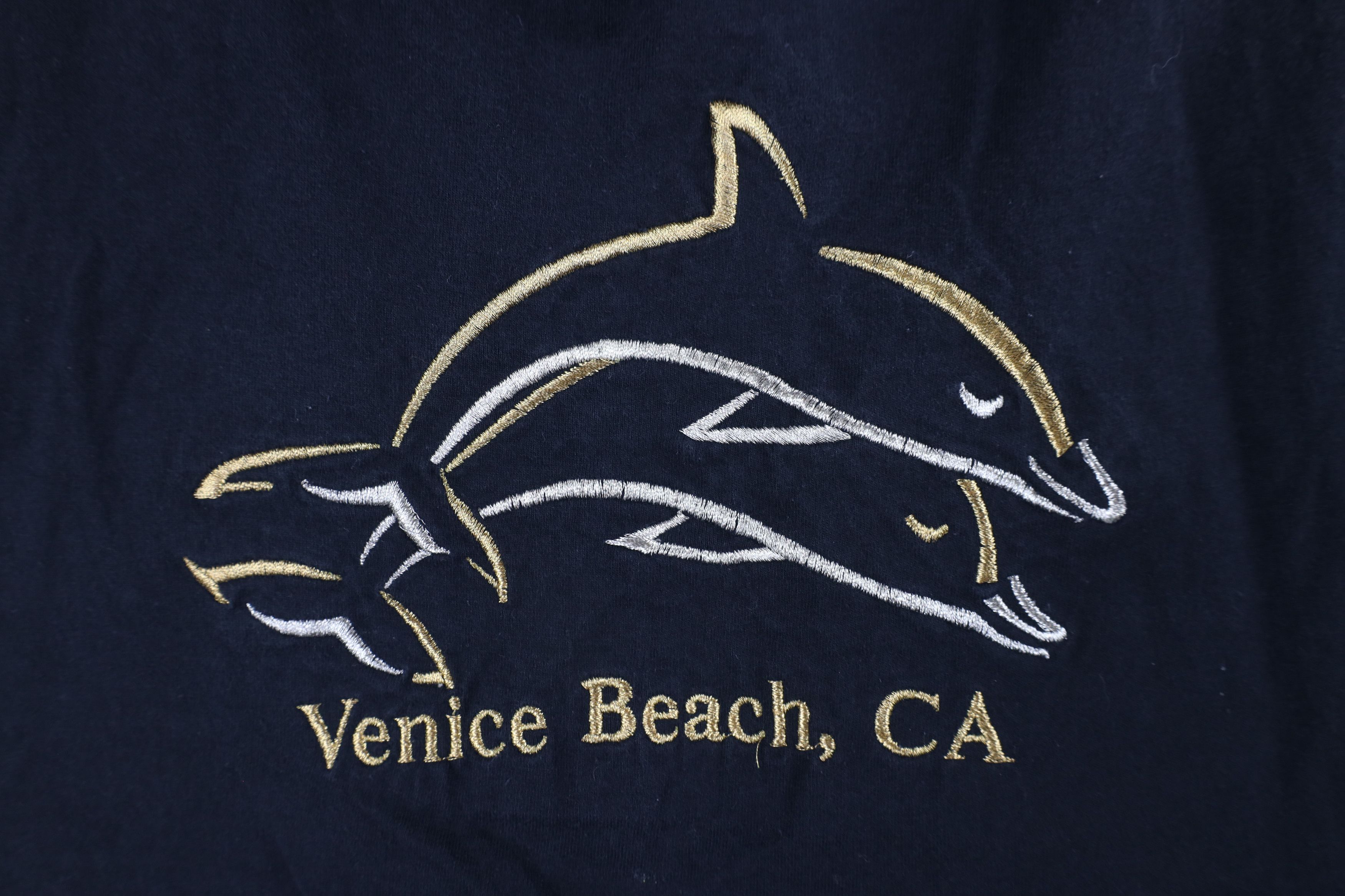 Vintage Vintage 90s Streetwear Beach Dolphin Beach T-Shirt Gown Size ONE SIZE - 4 Thumbnail
