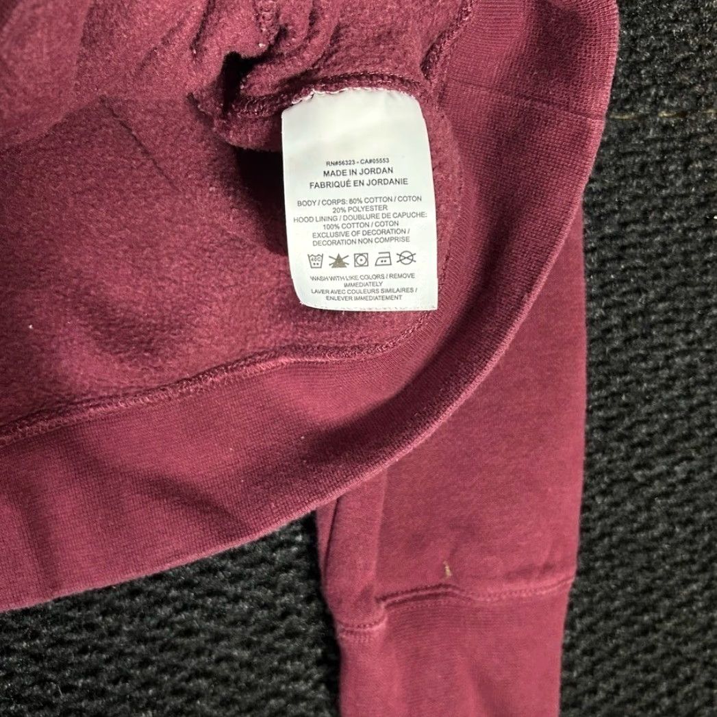 Nike Nike Mens Hoodie Sweatshirt Maroon Swoosh Pullover Hoodie M Size US M / EU 48-50 / 2 - 2 Thumbnail