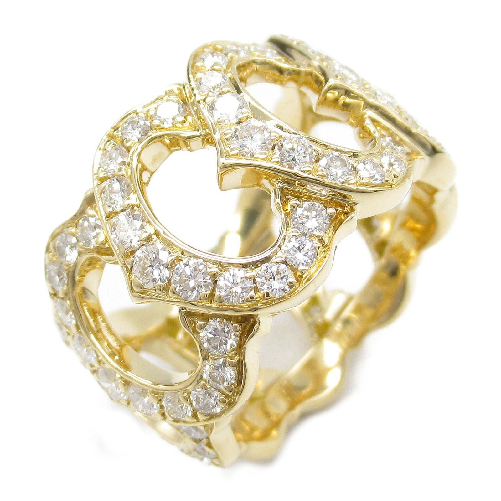 Cartier Cartier C De Cartier Full Diamond Ring K18 (Yellow Gold) Clear Size ONE SIZE - 1 Thumbnail