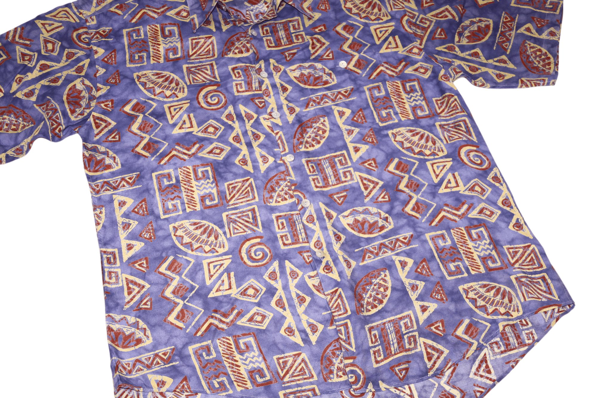Salem Sportswear 80s Salem USA abstract printed viscose party hawaiian shirt Size US XL / EU 56 / 4 - 5 Thumbnail