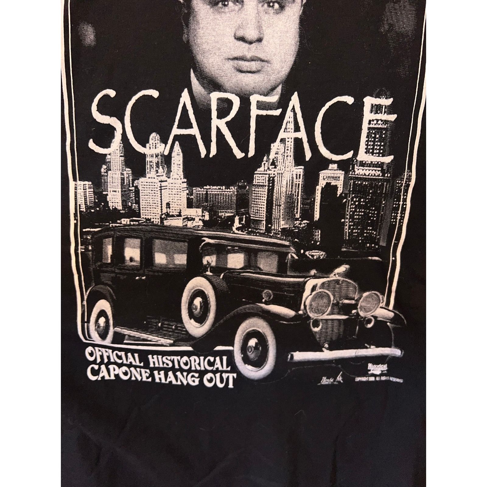 Gildan Vintage Al Capone Shirt Scarface Public Enemy #1 Graphic Tee Size US M / EU 48-50 / 2 - 7 Thumbnail