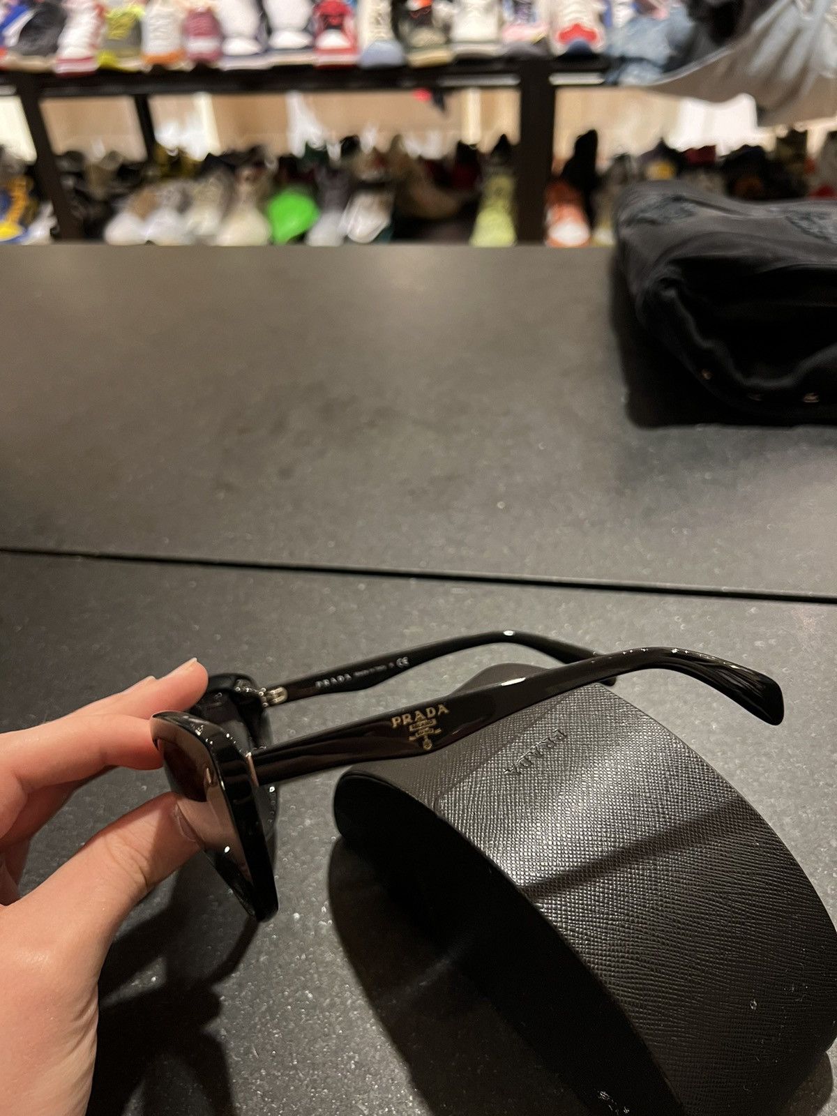 Prada Prada cat eye sunglasses black acetate Size ONE SIZE - 3 Thumbnail