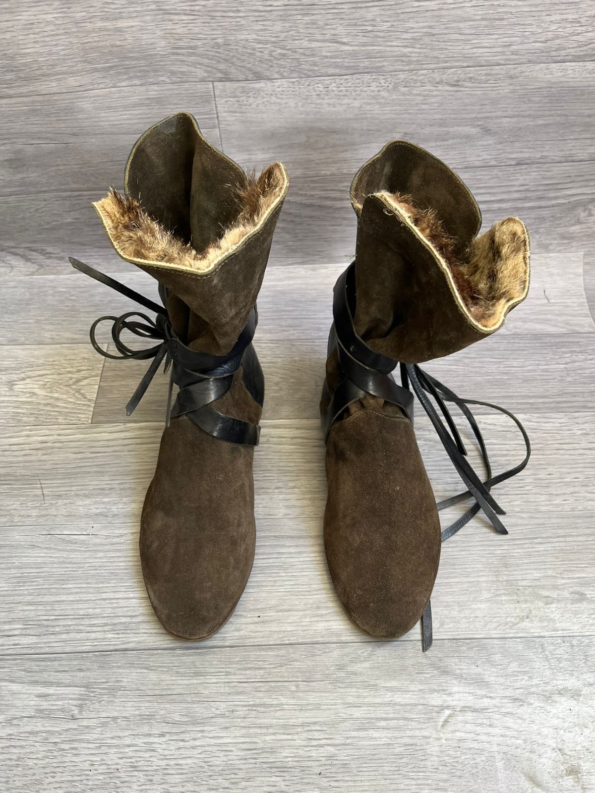 Isabel Marant Isabel Marant Nia Suede Mid Calf Dark Green Boots Size US 8 / IT 38 - 6 Thumbnail