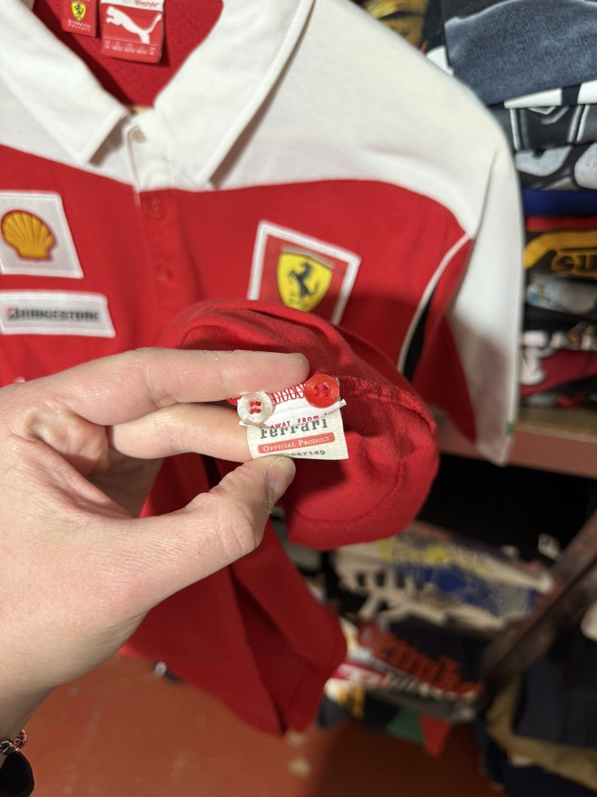 Ferrari Vintage Puma Ferrari Scuderia Firelli Santander F1 Polo Tee Size US M / EU 48-50 / 2 - 6 Thumbnail