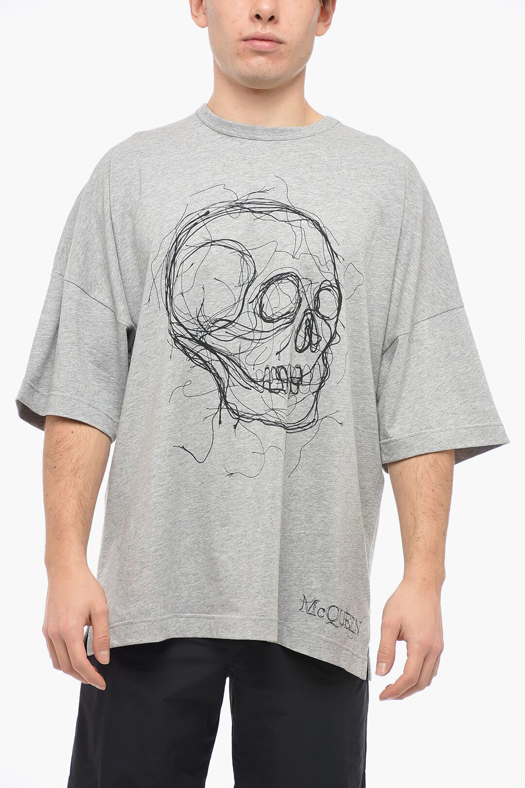 Alexander McQueen o1y1024 T-Shirt In Light Grey Size US XS / EU 42 / 0 - 1 Thumbnail