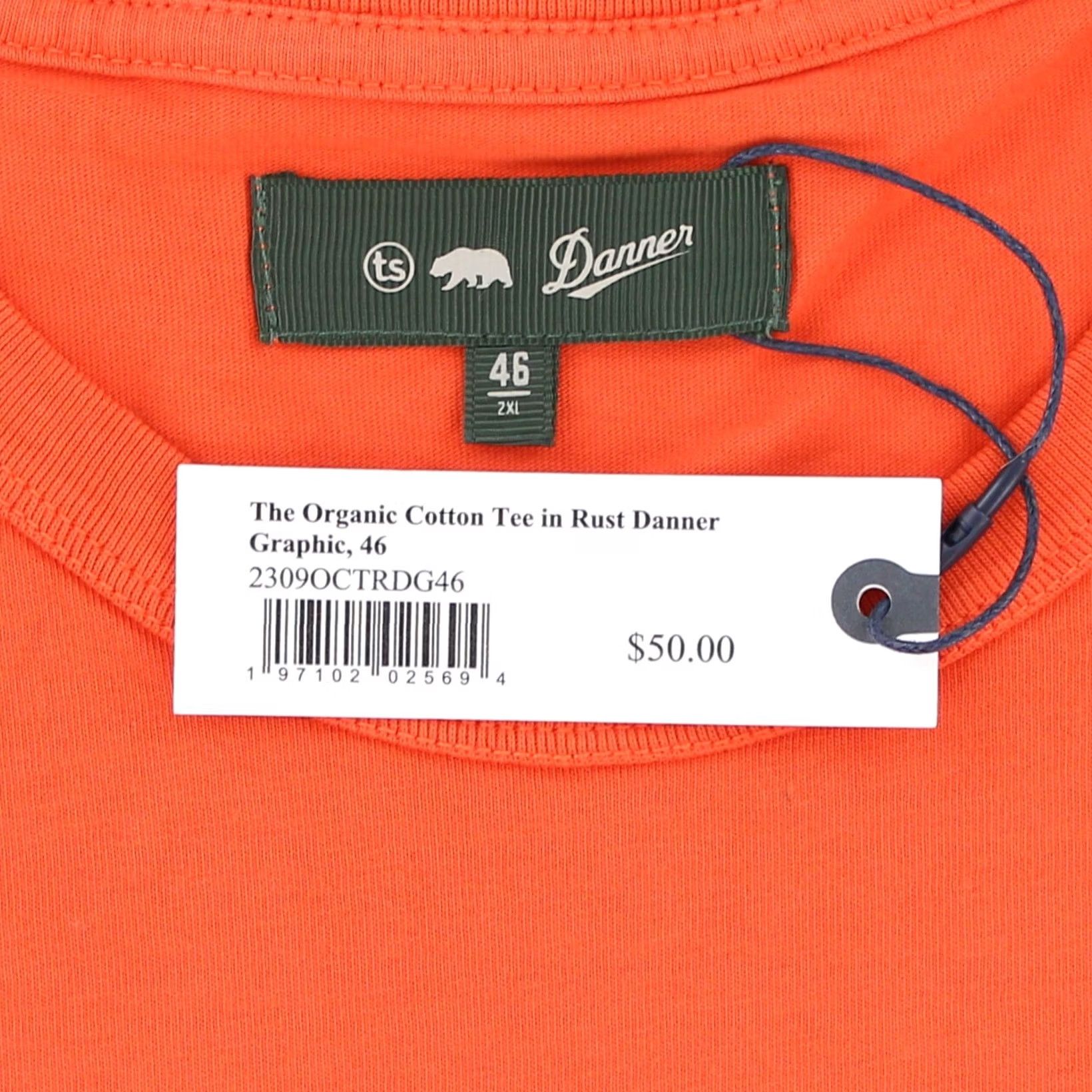 Taylor Stitch Taylor Stitch Shirt 2XL Men Orange Cotton Tee Danner Ridge & River Collection Graphic Print Size US XXL / EU 58 / 5 - 3 Thumbnail