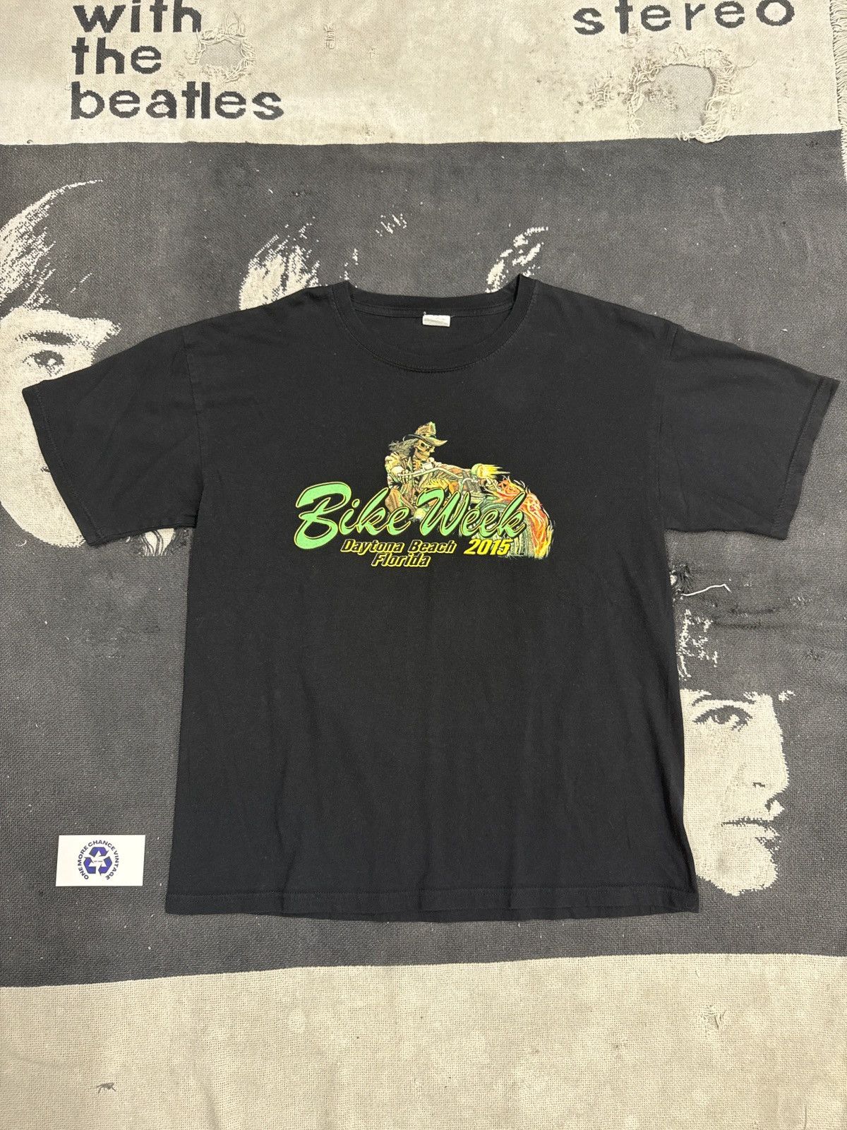 Vintage Bike Wek Daytona Beach 2015 Halloween Skull Vintage T-Shirt Size US L / EU 52-54 / 3 - 1 Thumbnail
