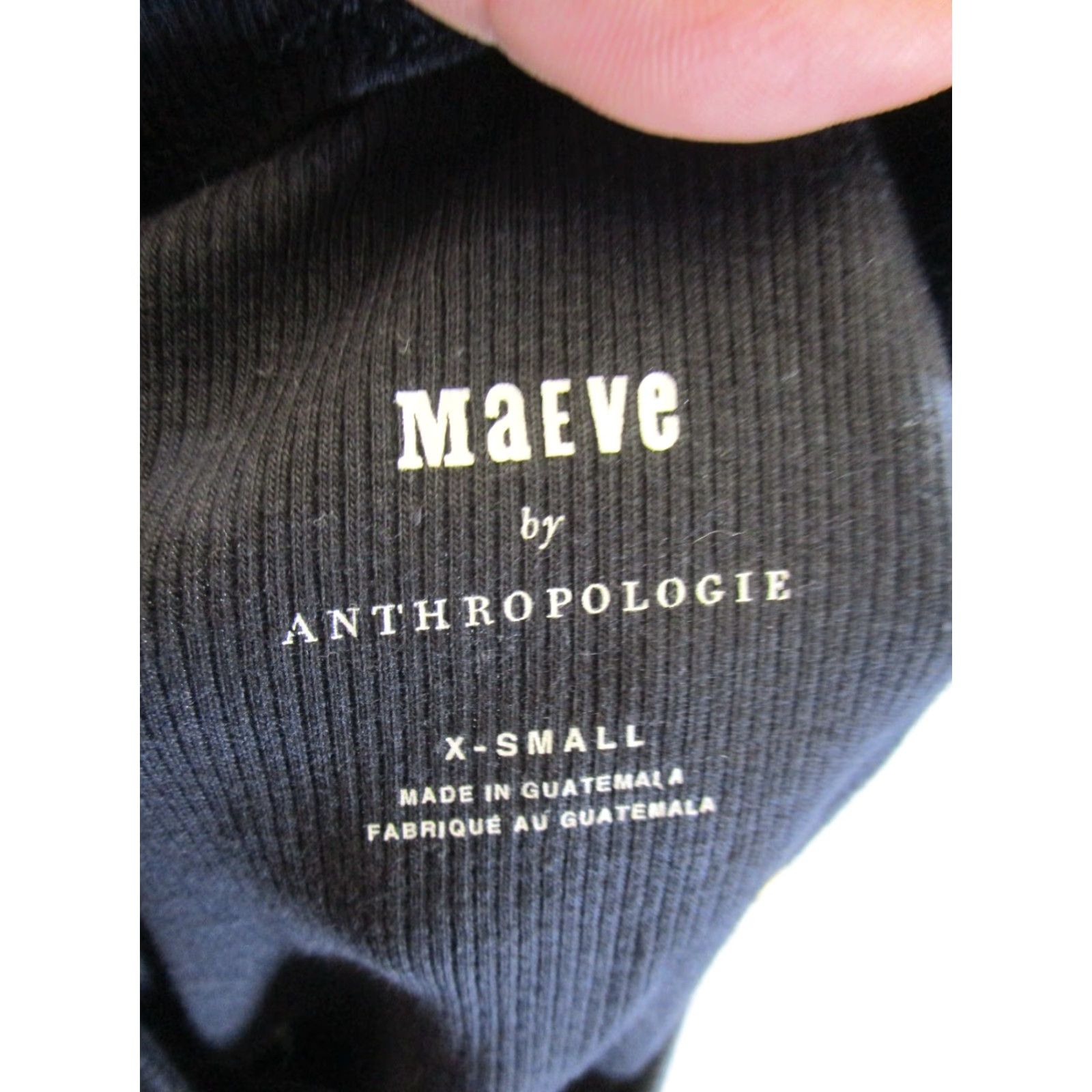 Vintage Maeve Shirt Womens XS Black Cropped Stretch Knit Sleeveless Top - New Size XS / US 0-2 / IT 36-38 - 6 Thumbnail