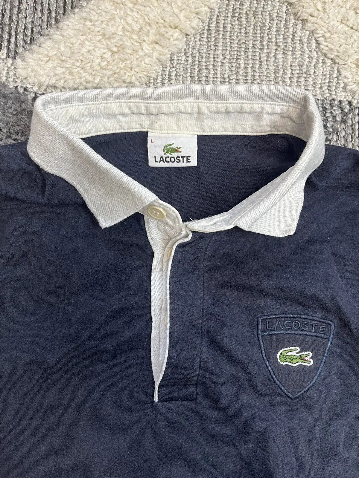 Lacoste LACOSTE VINTAGE LONG SLEEVE Size US L / EU 52-54 / 3 - 2 Thumbnail