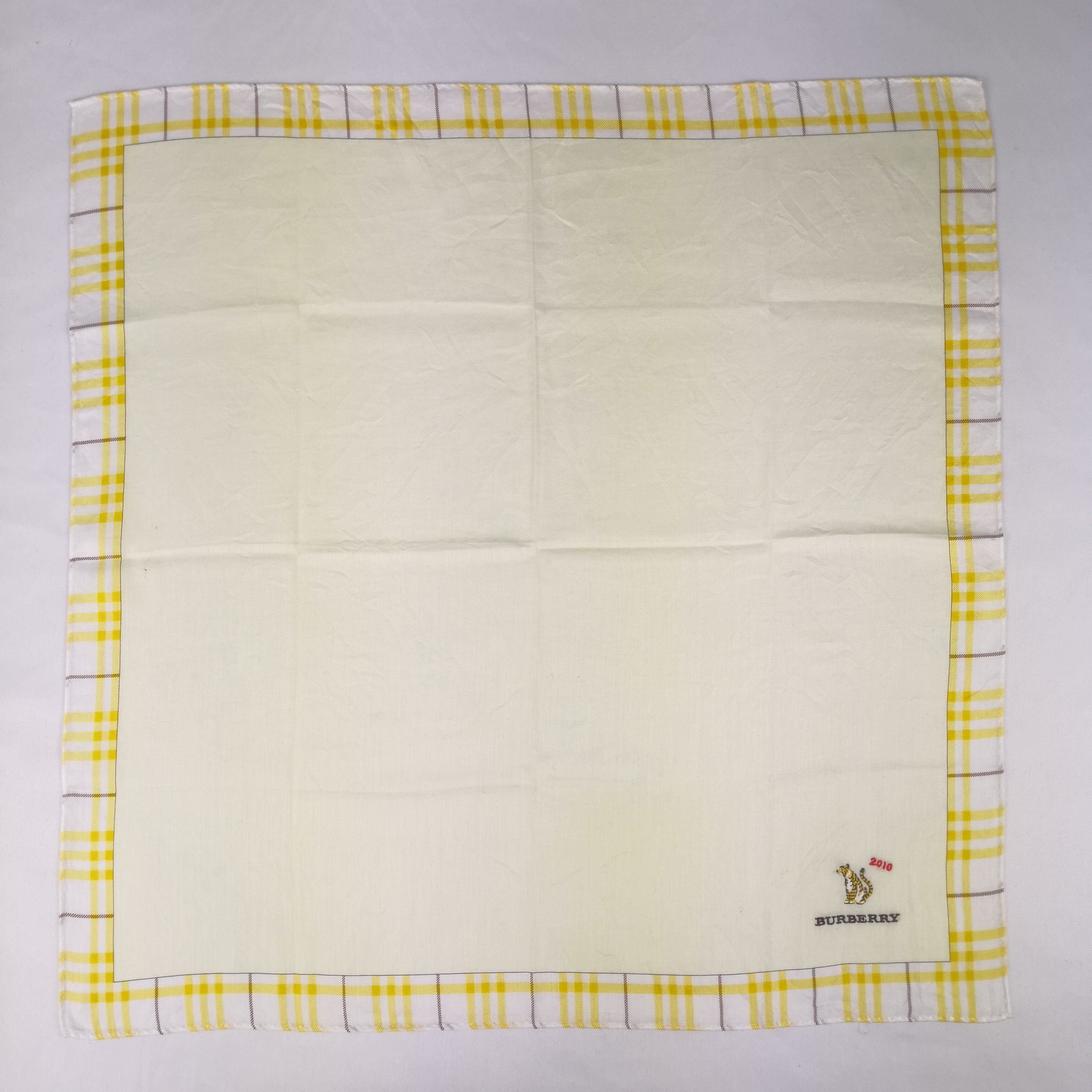 Burberry Vintage Burberry Handkerchief Bandana Pocket Square Size ONE SIZE - 2 Thumbnail