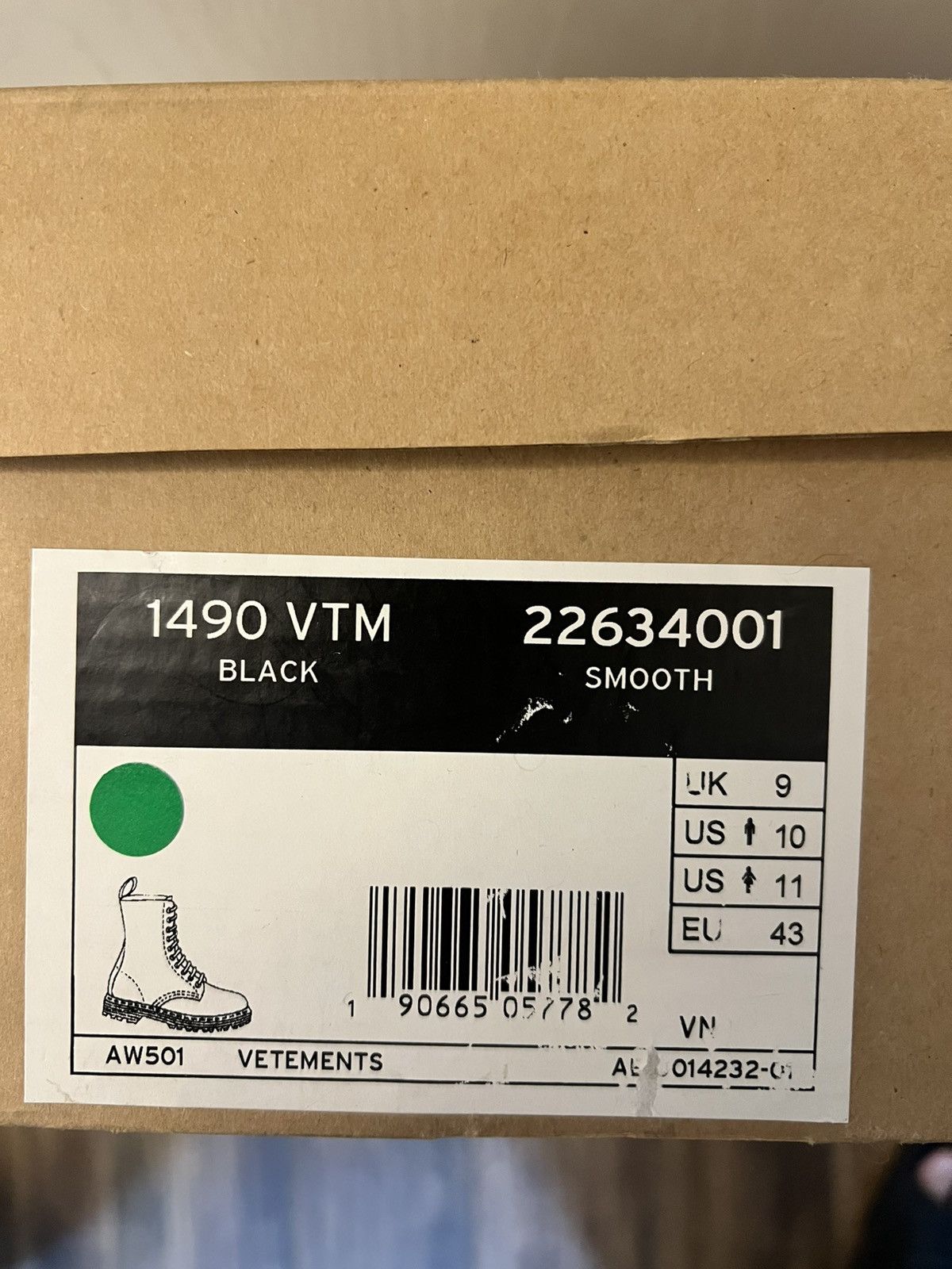 Dr. Martens × Vetements Vetements x Dr. Martens Borderline Boots Size US 10 / EU 43 - 6 Thumbnail