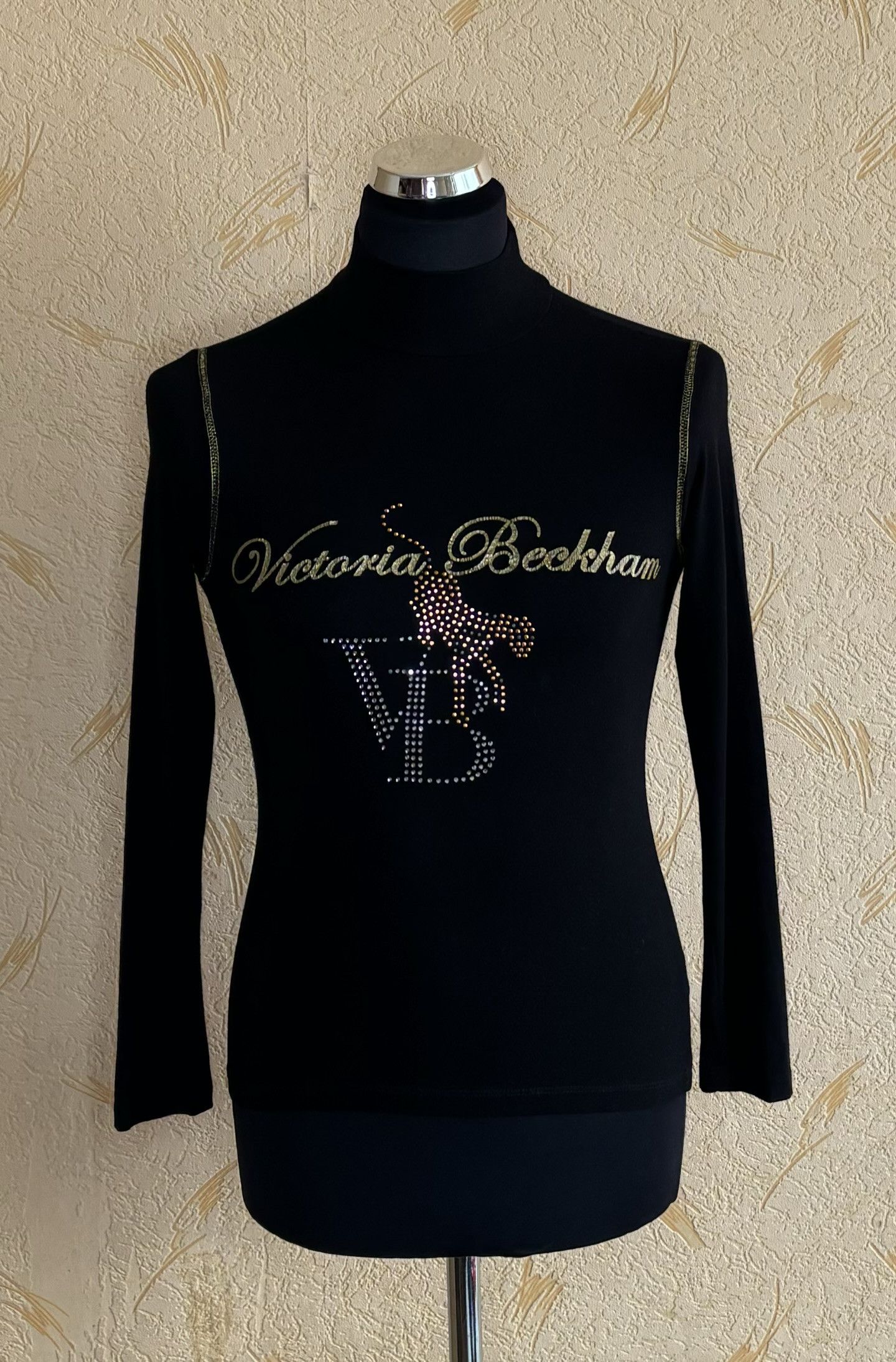 Victoria Beckham Victoria Beckham black blouse gold silver sequins size M Size M / US 6-8 / IT 42-44 - 1 Thumbnail