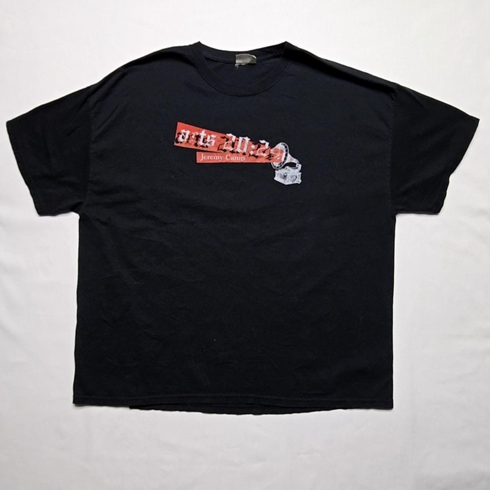 Hanes Jeremy Camp Acts 20:24 Shirt Mens XL Black Graphic Tee 2000s Size US XL / EU 56 / 4 - 1 Thumbnail