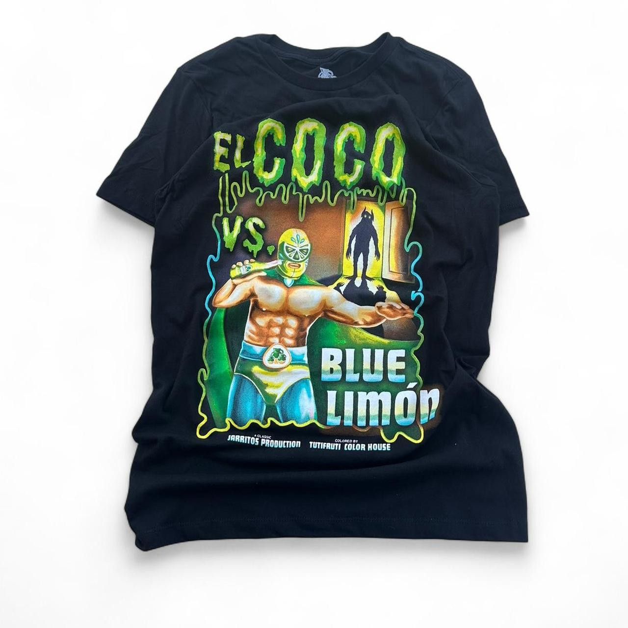 Vintage Jarritos El Coco vs Blue Limon Lucha Libre t-shirt Size US S / EU 44-46 / 1 - 1 Thumbnail