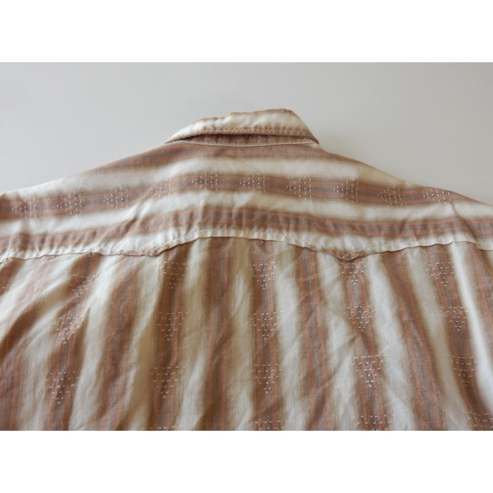 Levi's VTG Levi's Men's Western Shirt Size S Beige Long Sleeve Button-Up Snap 32 50s 60s Dan River Big E Size US S / EU 44-46 / 1 - 4 Thumbnail