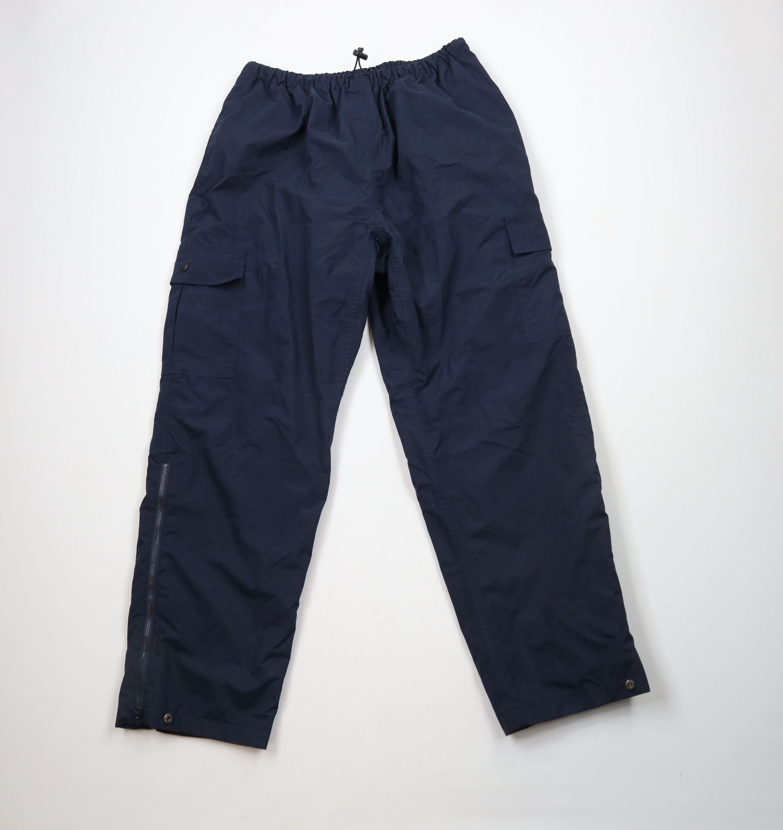 Vintage Vintage 90s Streetwear Waterproof Wide Leg Rain Pants Blue Size US 36 / EU 52 - 1 Thumbnail