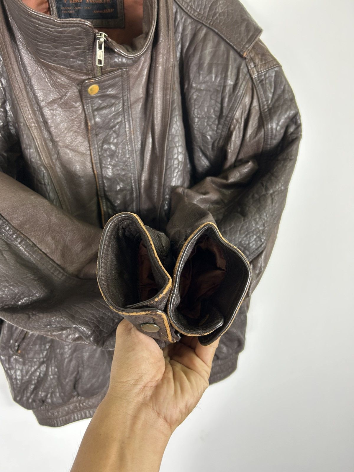 Leather ⚡️Vintage Vino-Ranche Leather Bomber Jacket Size US L / EU 52-54 / 3 - 7 Thumbnail