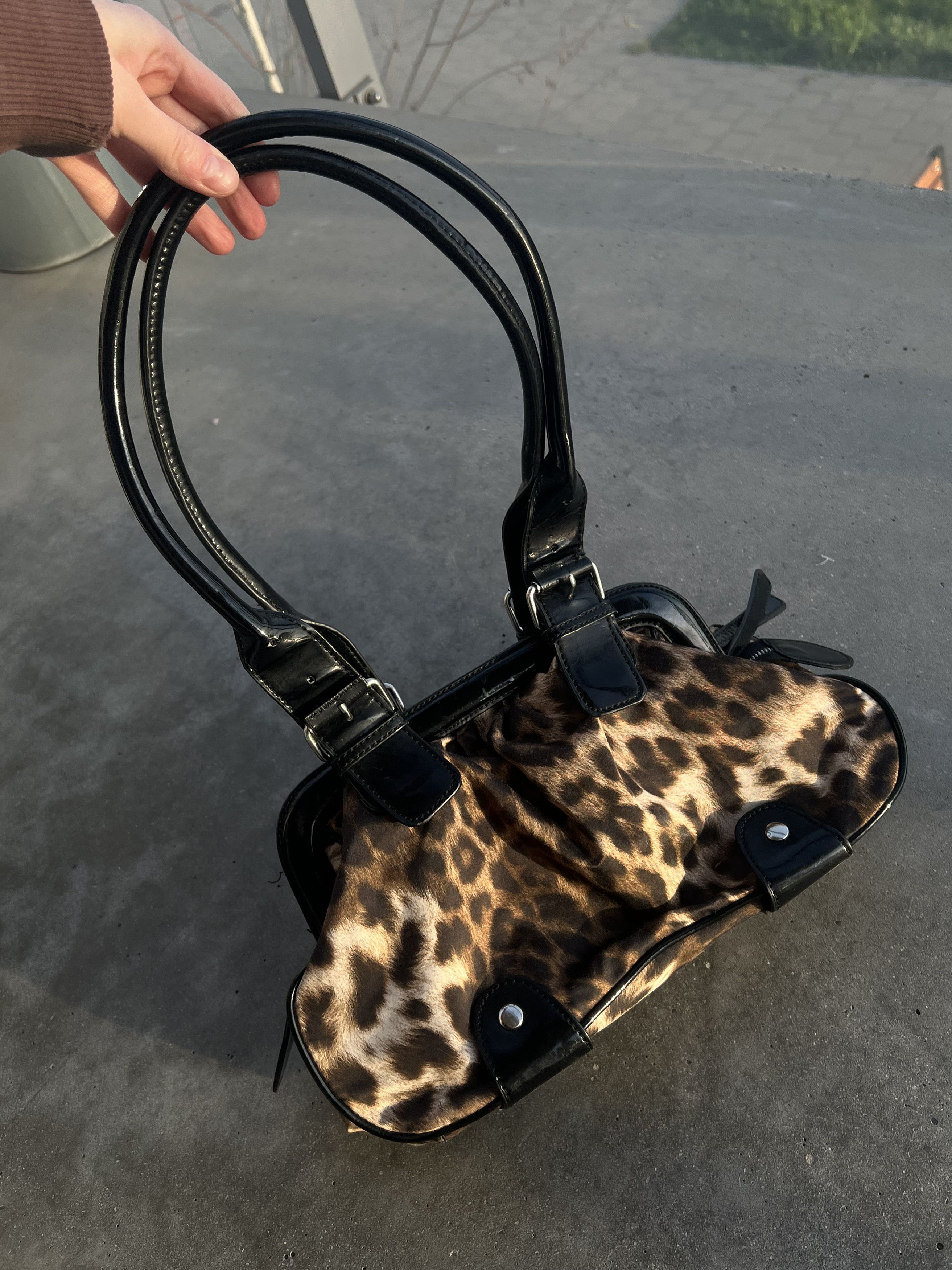 Vintage y2k leopard cheetah print bag alt Size ONE SIZE - 8 Thumbnail