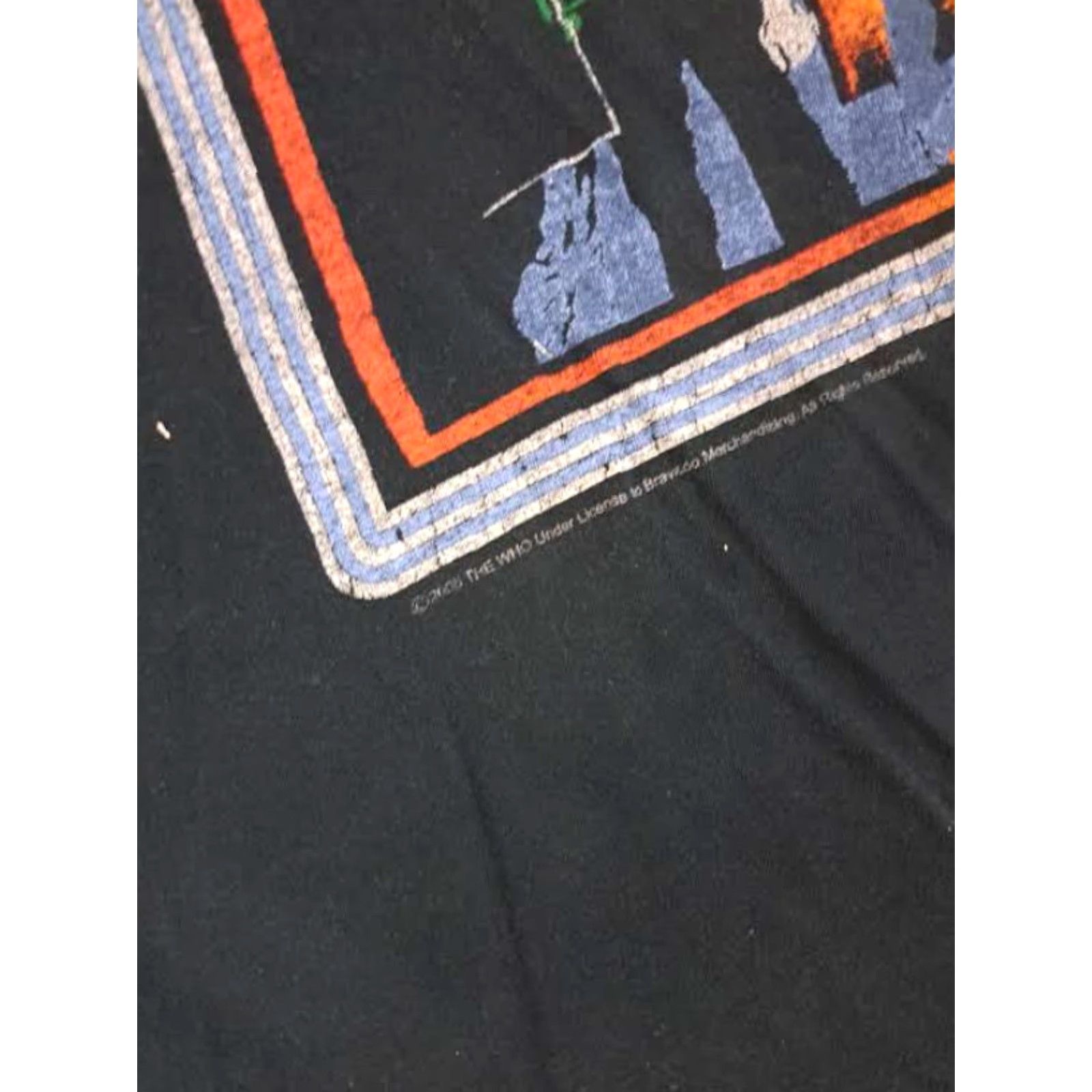 X-LARGE VINTAGE The Who T-Shirt Black XL Unisex Adults Merch Rock Tee Moon 90s Farewell Concert Merch Style Shirt Mens Womens Size US XL / EU 56 / 4 - 8 Thumbnail