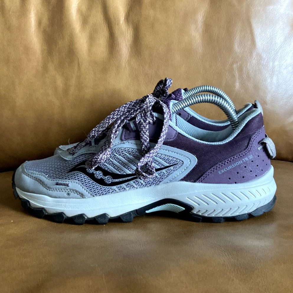 Saucony Saucony Excursion TR15 Trail Running Shoes Purple/Gray US 9 Size US 9 / IT 39 - 3 Thumbnail