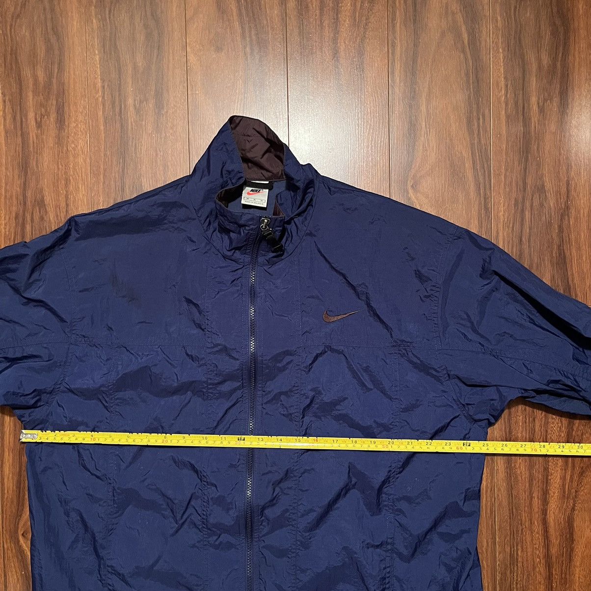 Nike × Vintage Vintage 90s Nike Windbreaker Windrunner Jacket Blue Medium Size US M / EU 48-50 / 2 - 3 Thumbnail