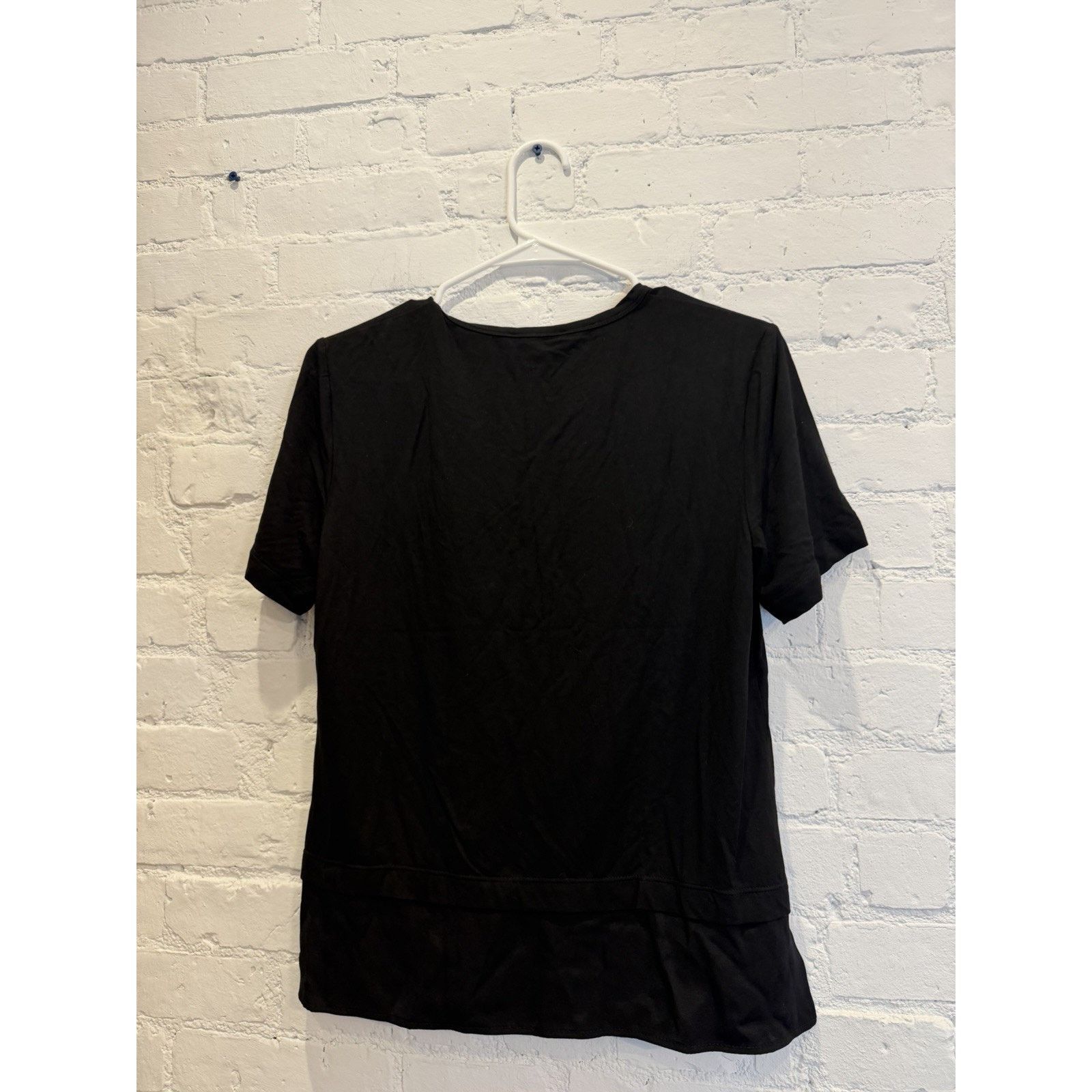 Caviar St John Caviar Knit Black Silk Layer Womens Petite Top Small Size S / US 4 / IT 40 - 4 Thumbnail