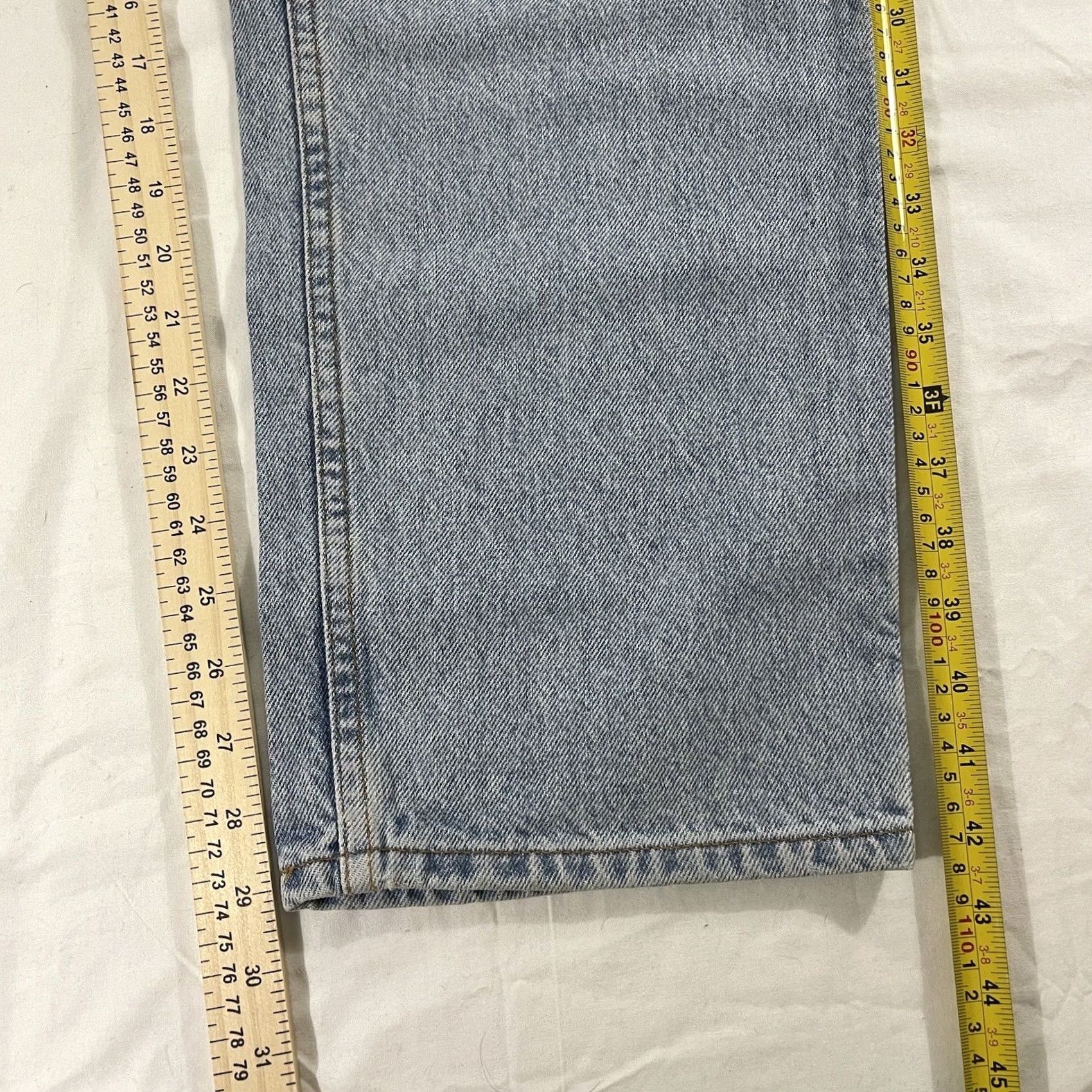 Levi's VINTAGE Levi's 505 Jeans Denim Blue 40x30 Regular Straight 90s Retro Classic Mens Size US 40 / EU 56 - 3 Thumbnail