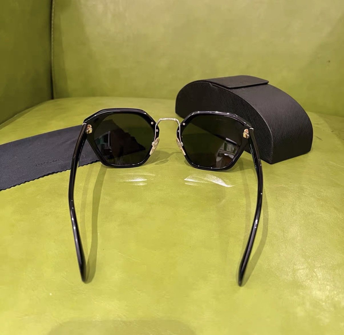 Prada Prada Irregular Sunglasses J42 Size ONE SIZE - 4 Thumbnail