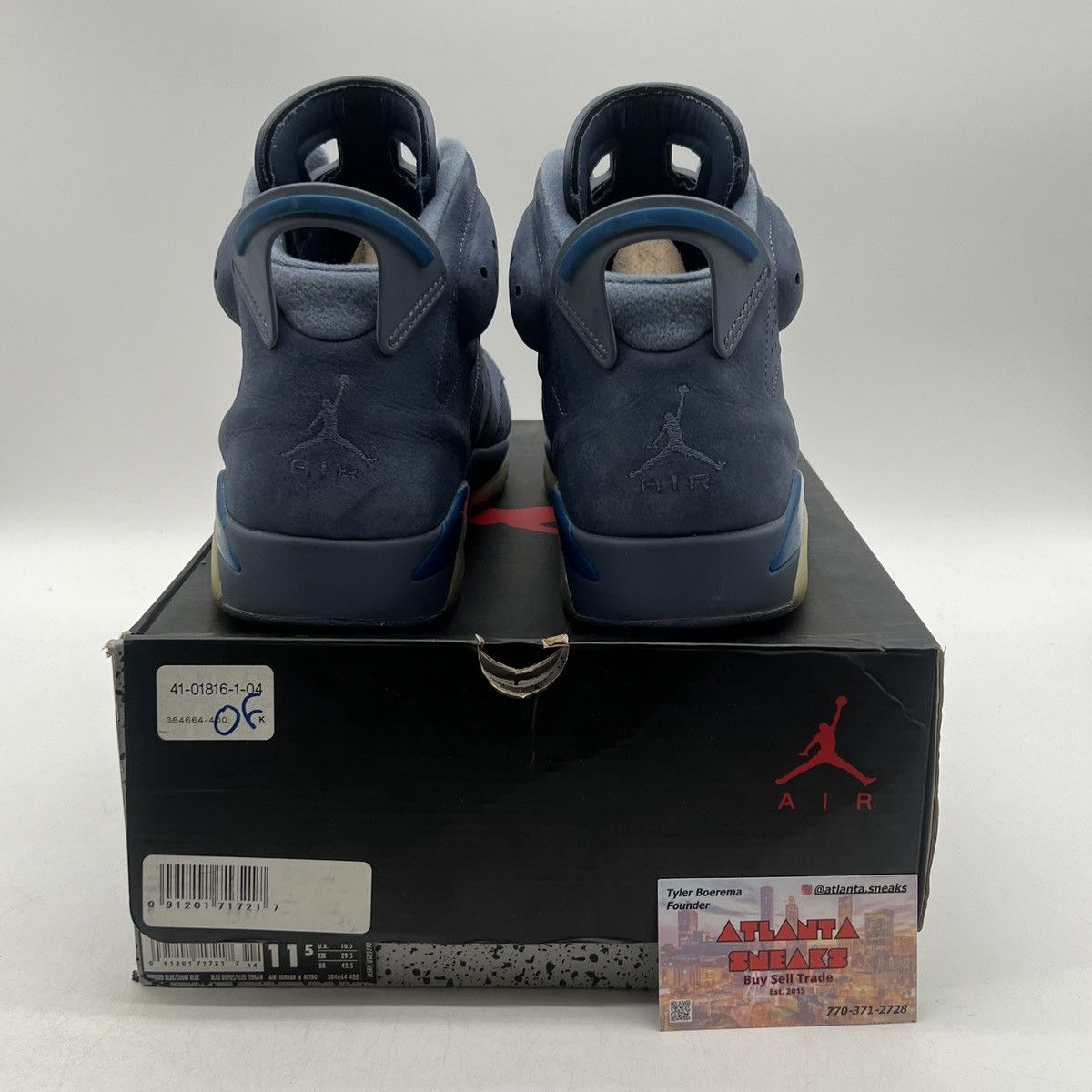 Jordan Brand Air Jordan 6 diffused blue Size US 11.5 / EU 44-45 - 3 Thumbnail