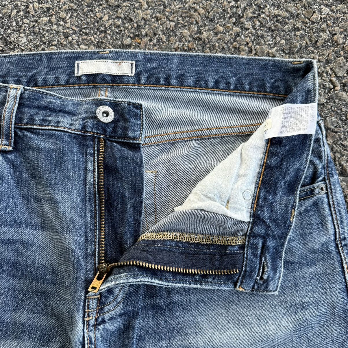 Japanese Brand VINTAGE JAPANESE SELVEDGE DENIM STRAIGHT FADED JEANS PANTS Size US 33 - 7 Thumbnail